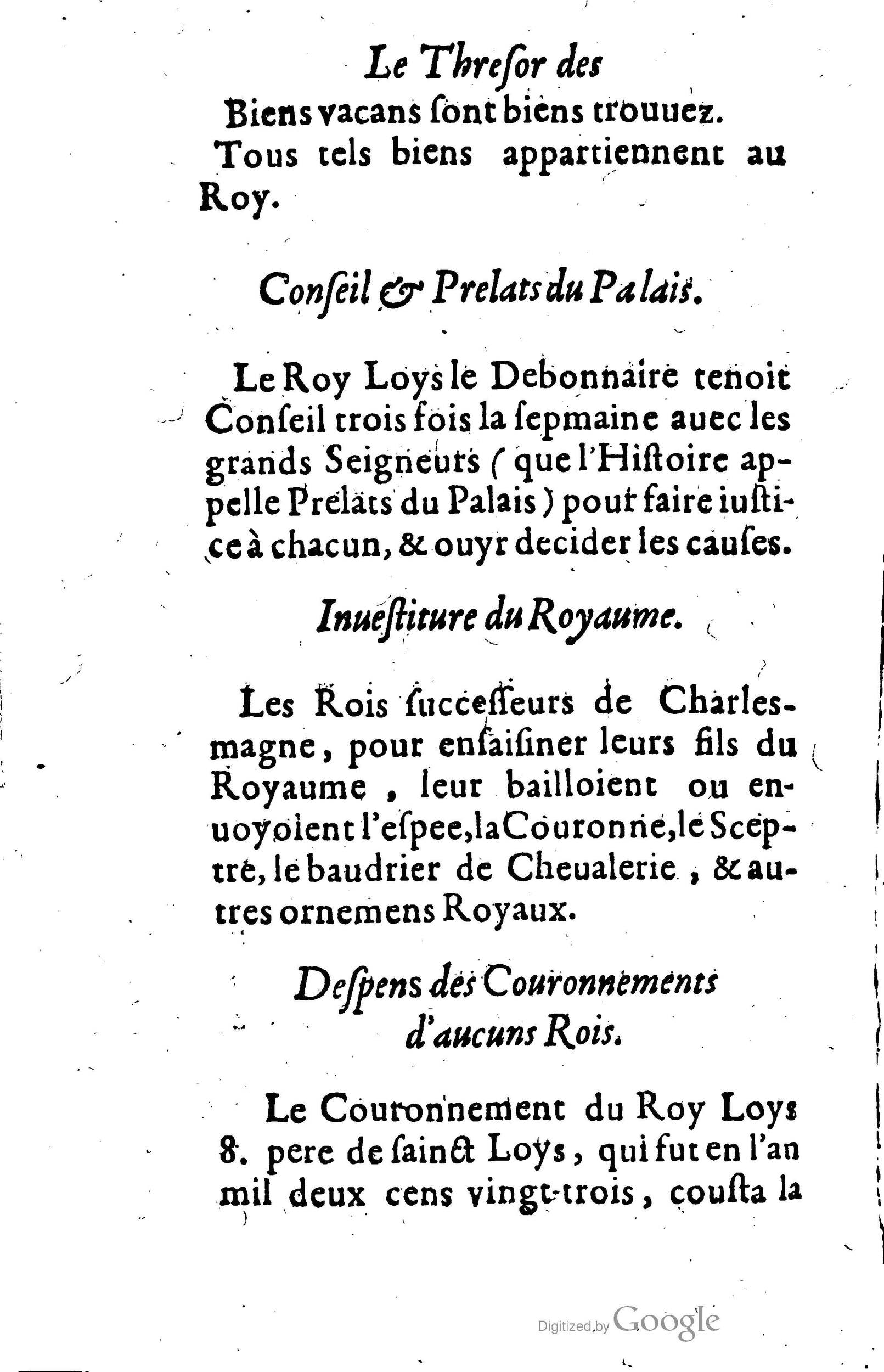 1619 - Jean Corrozet - Trésor des histoires de France - BSB Munich