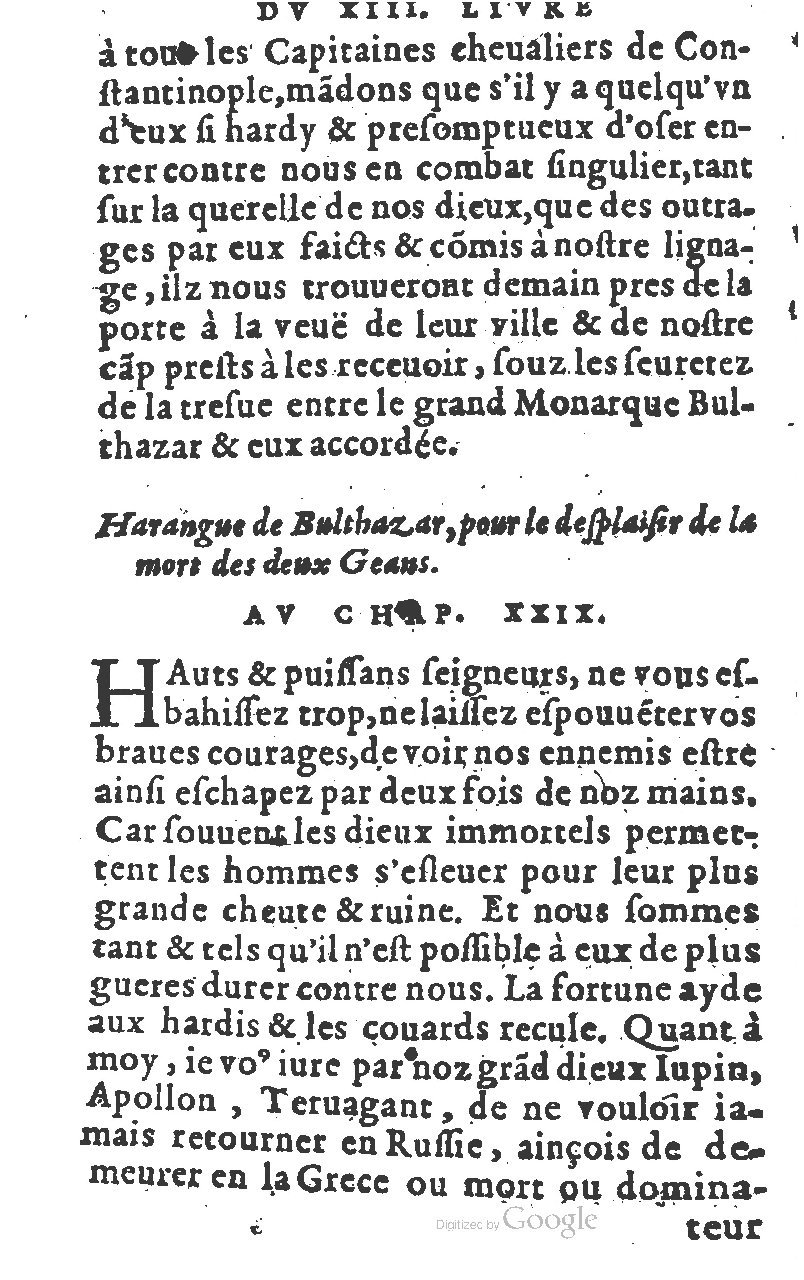 1582 - Jean Huguetan - Trésor des Amadis T. 1 - BM Lyon