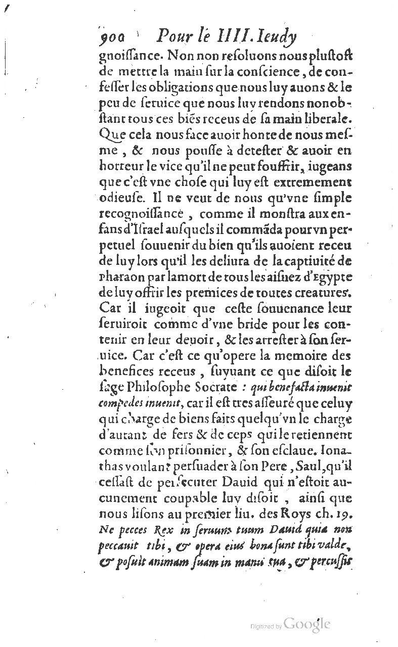 1607 - Nicolas Du Fossé - Trésor quadragésimal - T 01 - BM Lyon