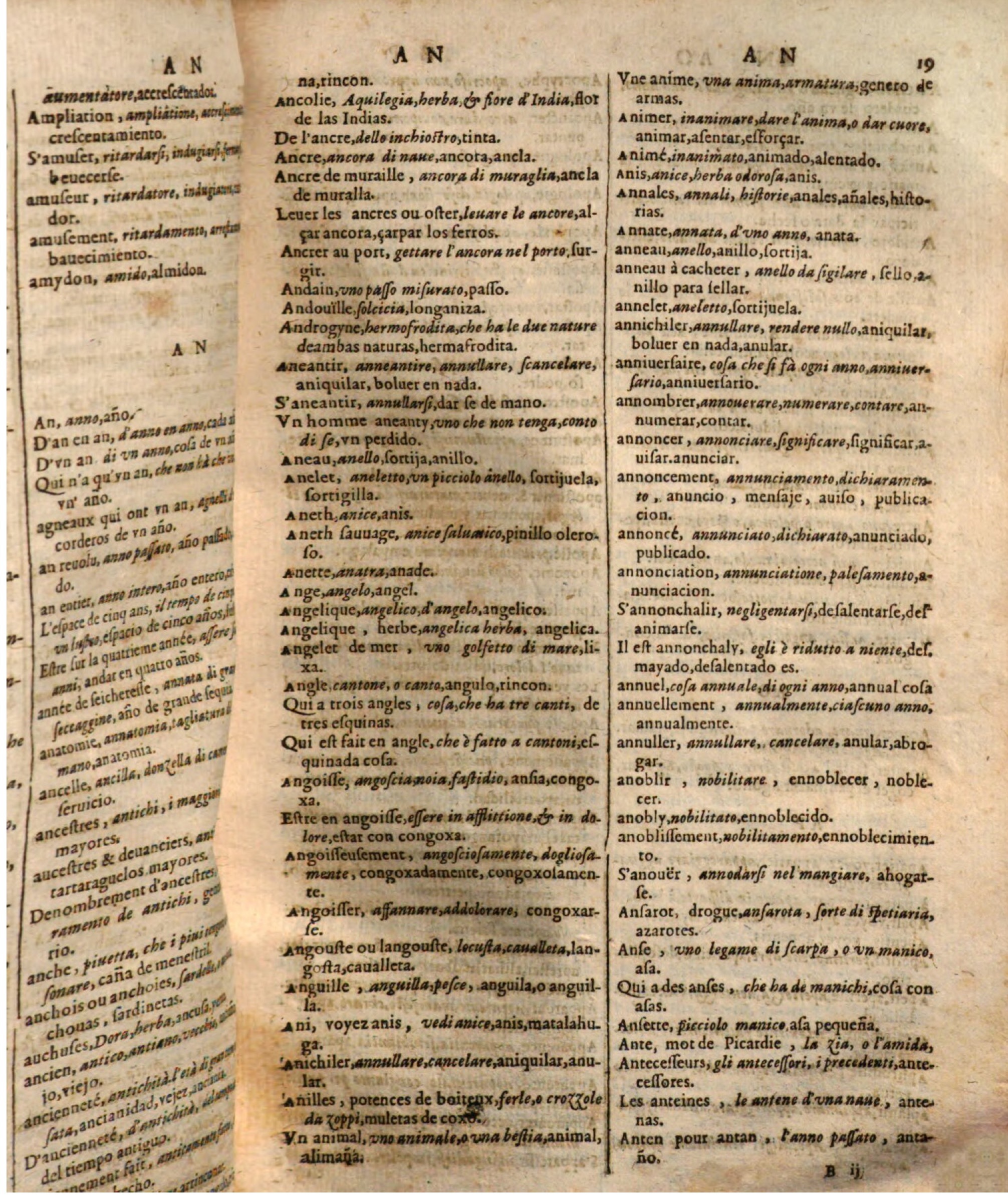 1644 - Jacques Crespin - Trésor des trois langues - Passau