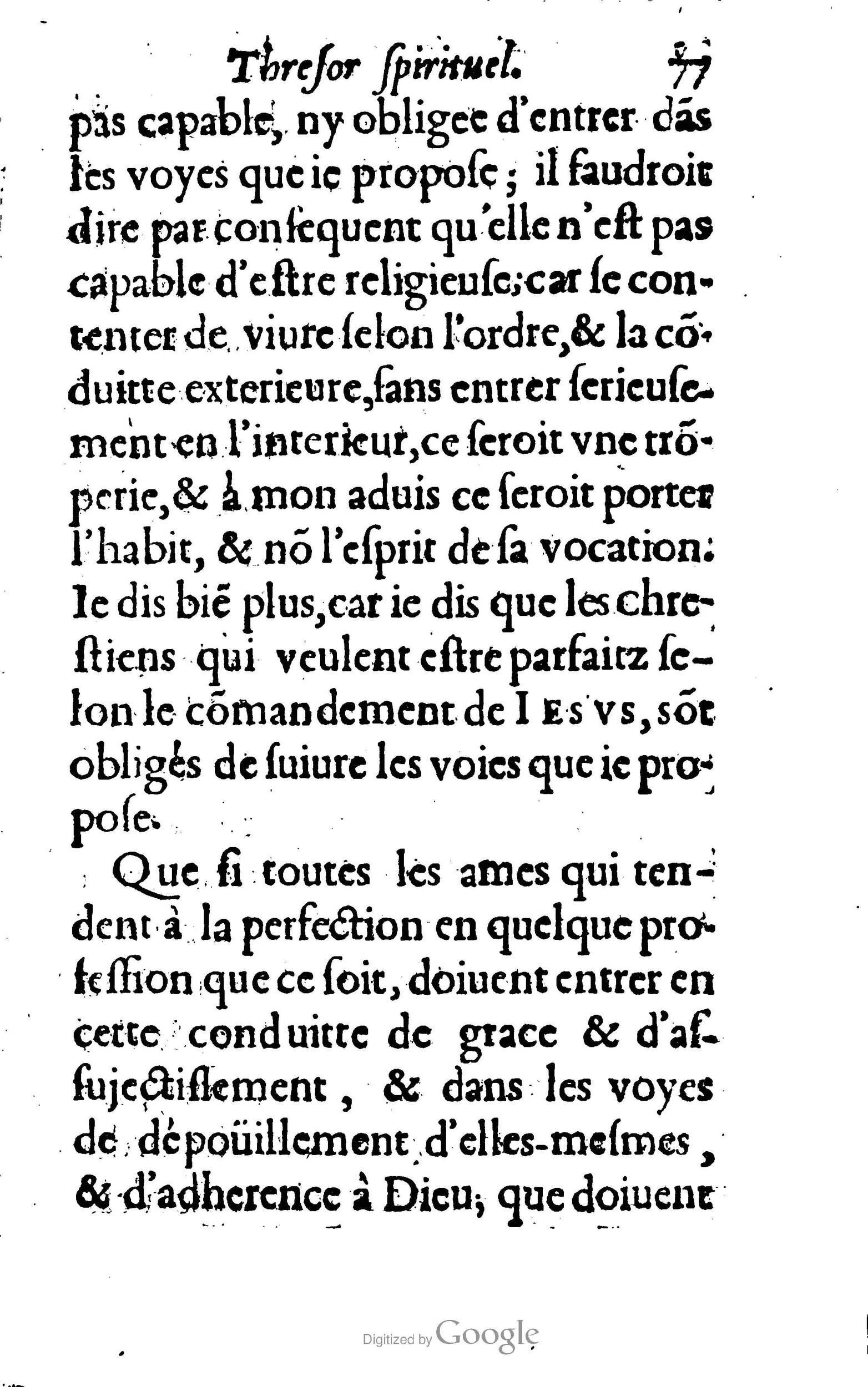 1633 - François Waudré - Trésor spirituel contenant les excellences du christianisme - BM Lyon