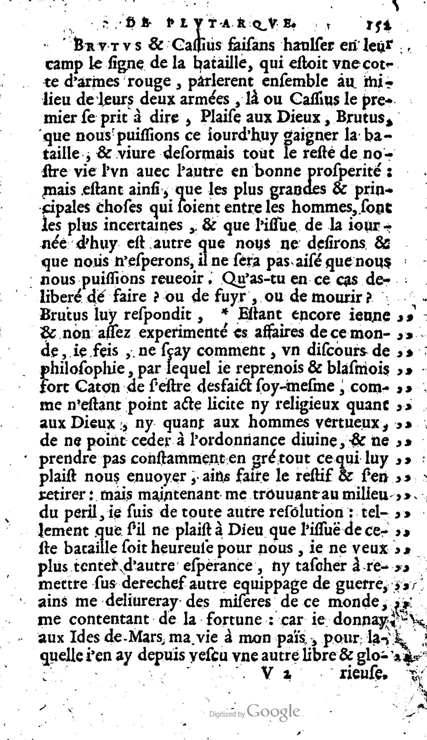 1568 - Willem Silvius - Trésor des vies de Plutarque - Anvers Plantin-Moretus