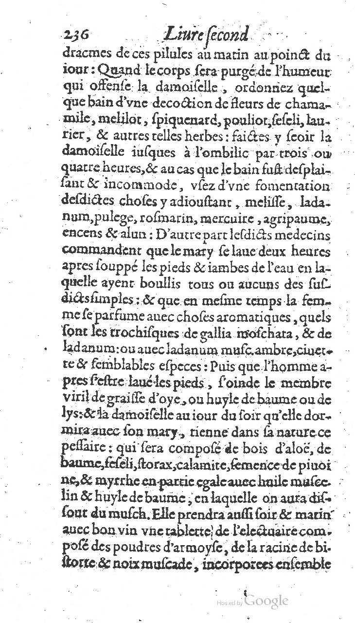 1585 - Jacques du Puis - Trésor des remèdes secrets pour les maladies des femmes - BnF