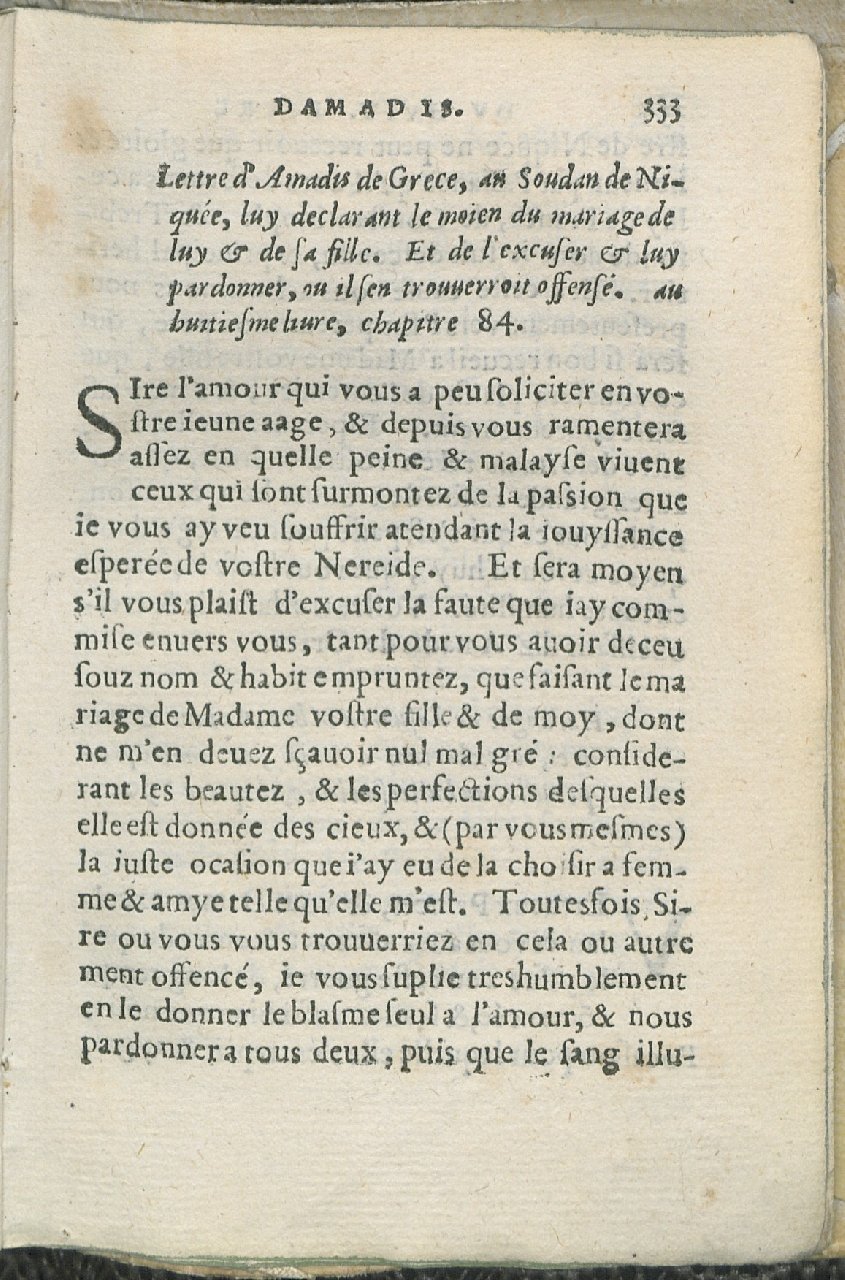 1559 - Pierre Regnard - Trésor des Amadis - Det KLG Copenhague