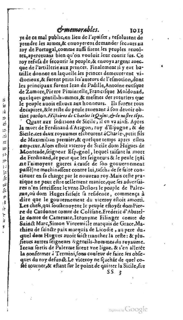 1610 - Paul Marceau - Trésor d’histoires admirables et mémorables - BSB Munich