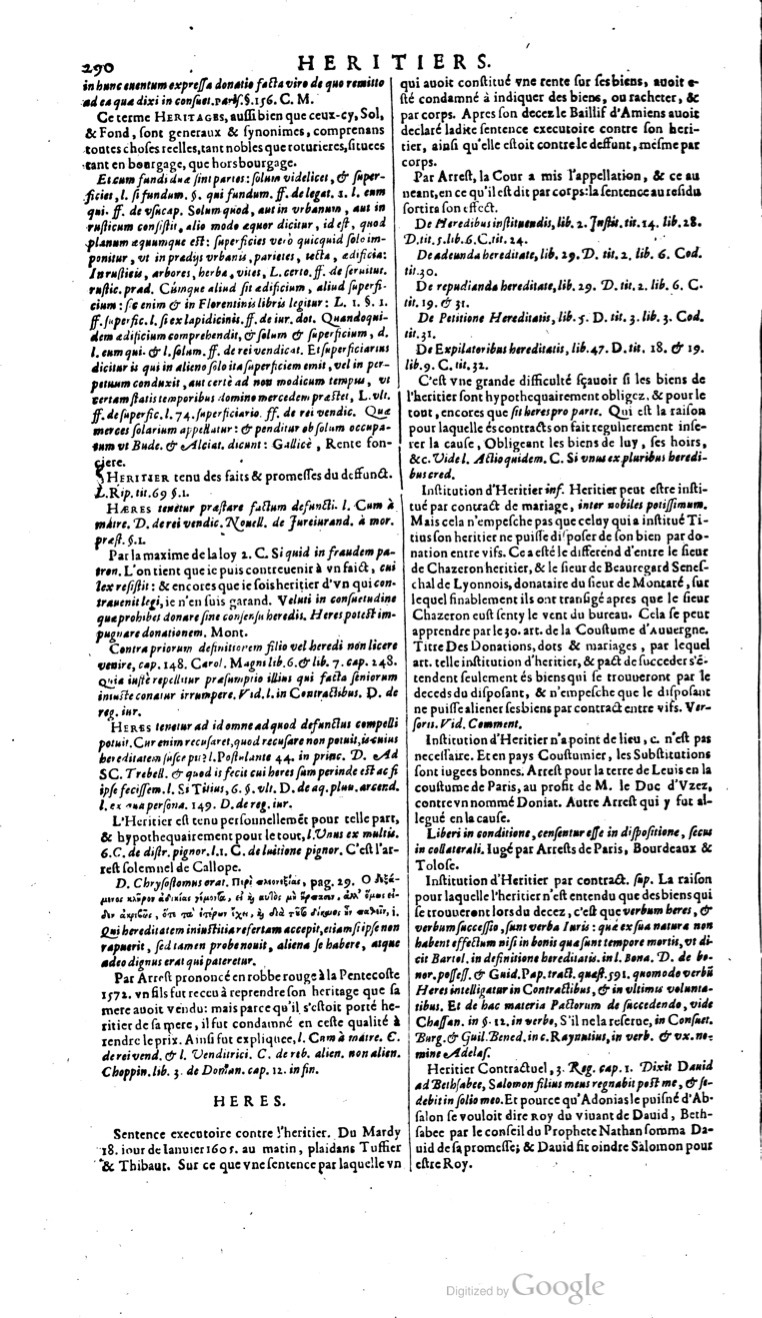 1629 - Veuve Nicolas Buon - Trésor du droit français (29620 T. 2) - BM Lyon
