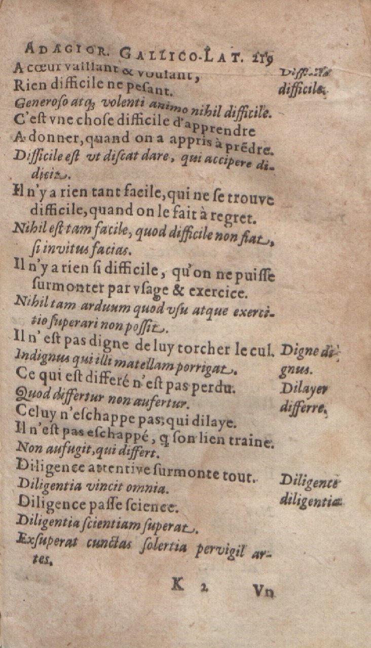 1612 - Dominicus Custos - Trésor des proverbes français - Bibliopol-Olomuc 1612 - Dominicus Custos - Trésor des proverbes français - Bibliopol-Olomuc