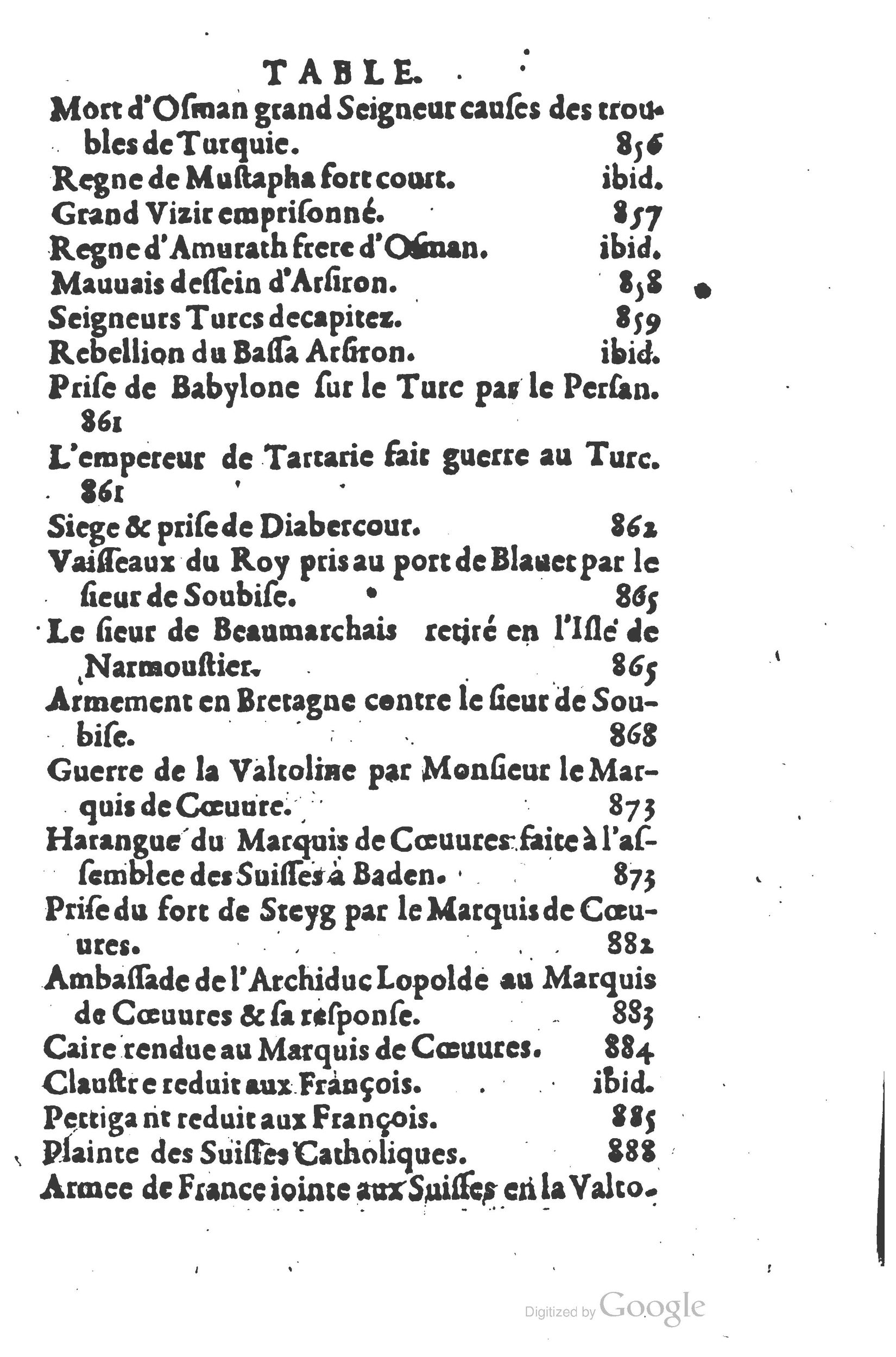1626 - Joseph Bouillerot - Trésor de l’histoire générale de notre temps - BSB Munich