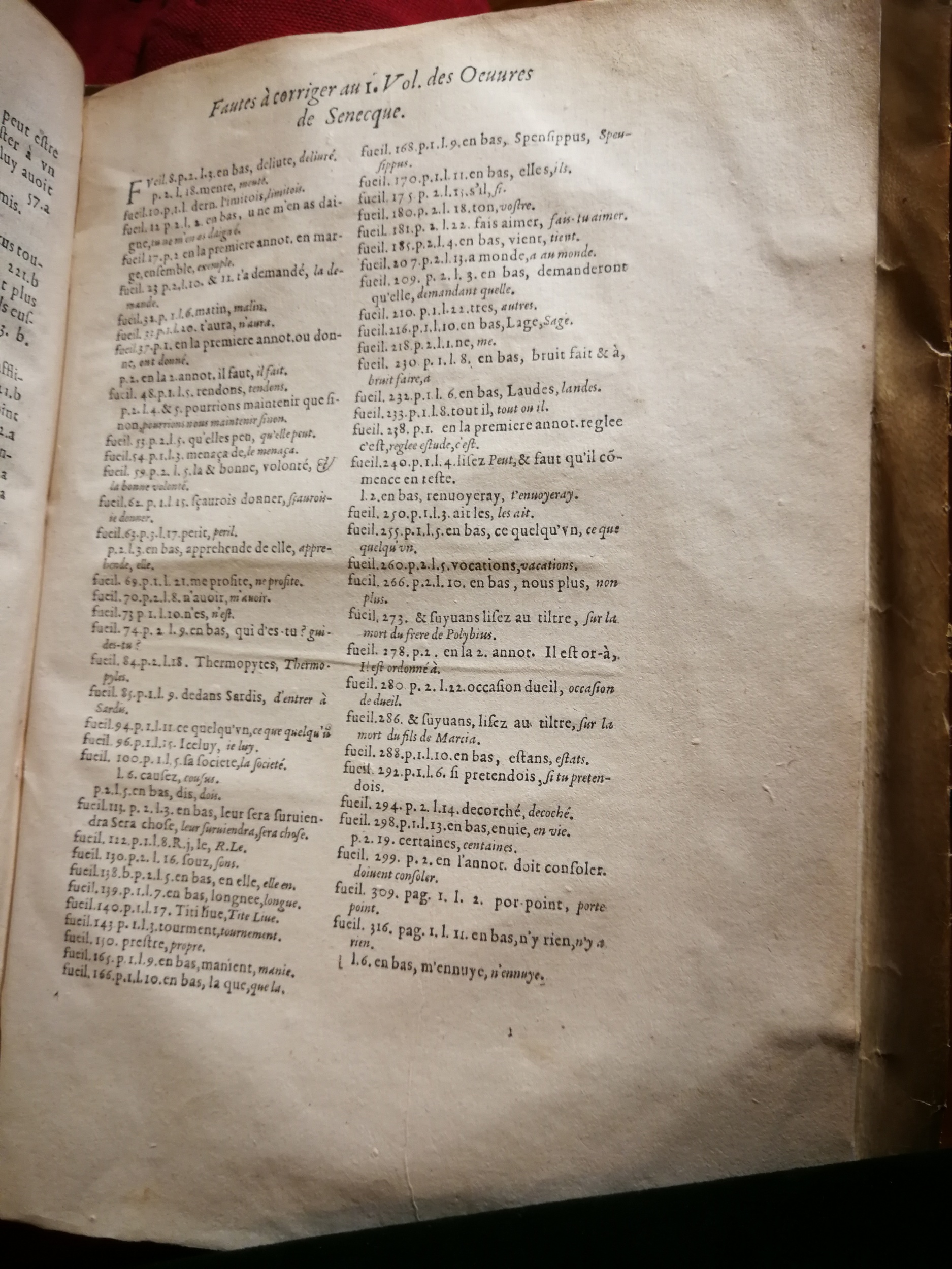 1595 - Jean Houzé - Œuvres morales et mêlées de Sénèque, Trésor de philosophie morale - T. 1 - BnF