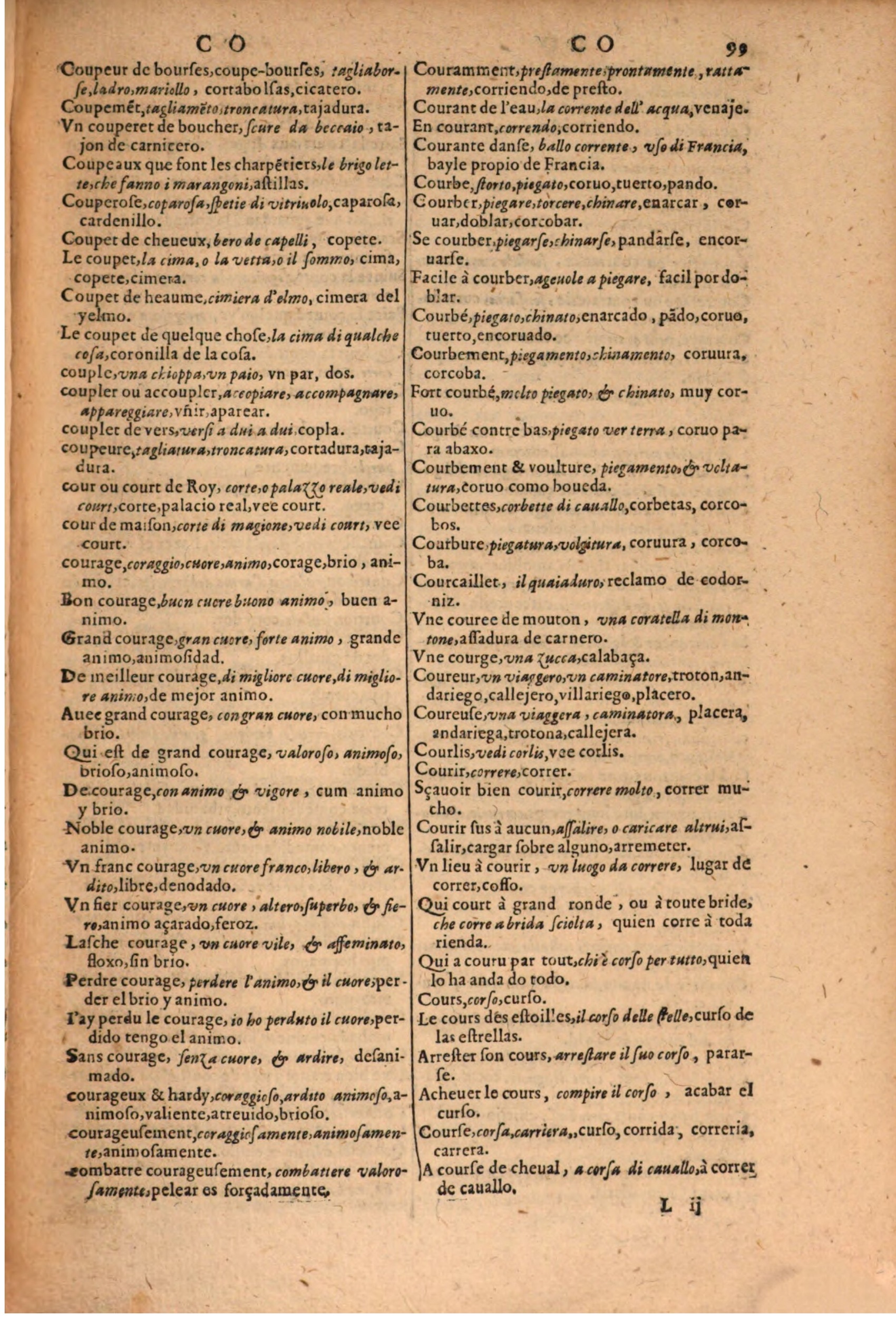 1616 - Pierre de la Rovière - Trésor des trois langues (Seconde partie) - BSB Munich