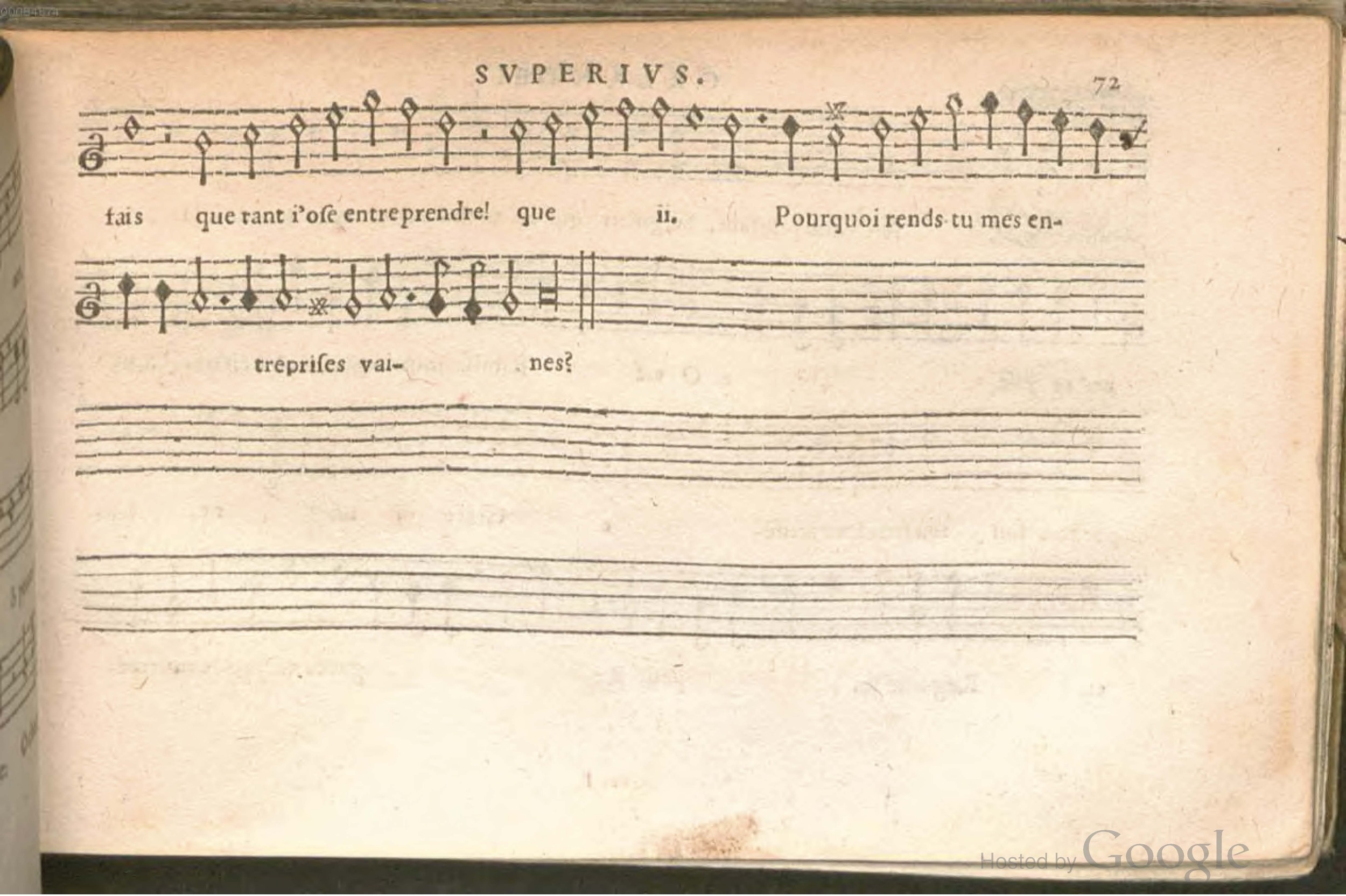 1576 - [Pierre de Saint-André] - Trésor de musique d’Orlande de Lassus Superius - BSB Munich