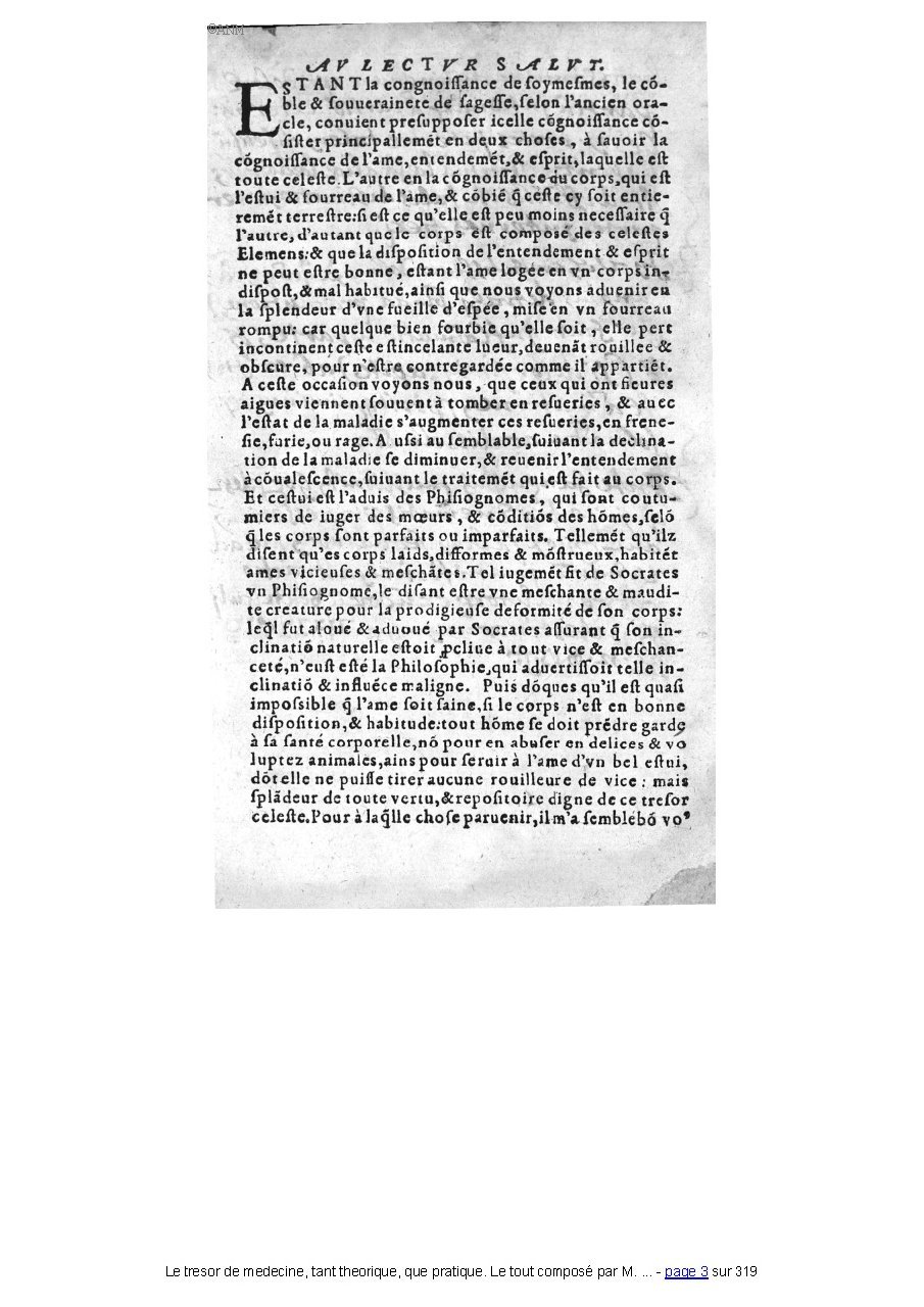 1560 - Pierre et Jan Moine - Trésor de médecine - Université Paris Cité