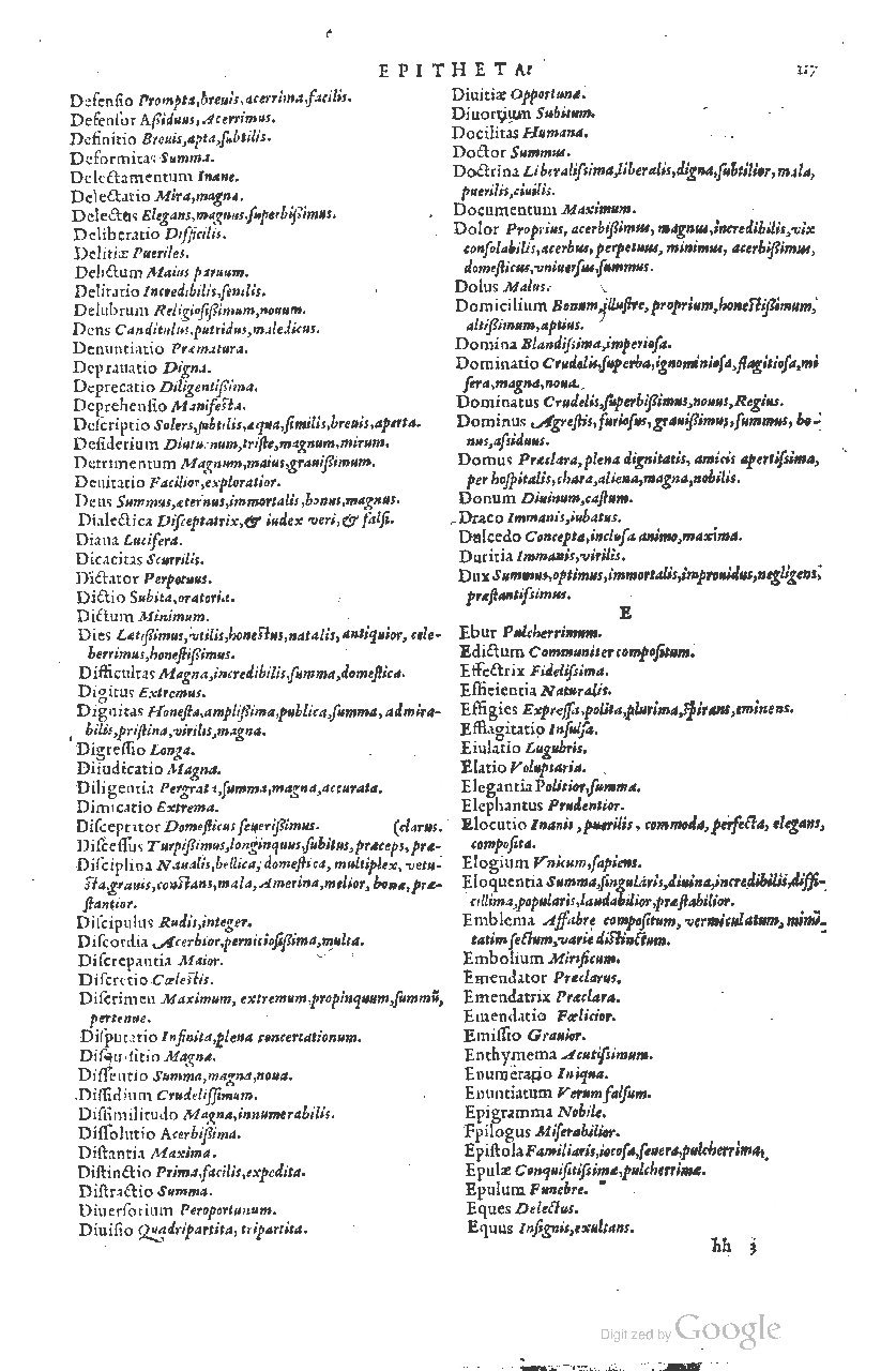 1585 - Simphorianum Beraud et Stephanum Michaëlem - Trésor des mots et traits français - Barcelone