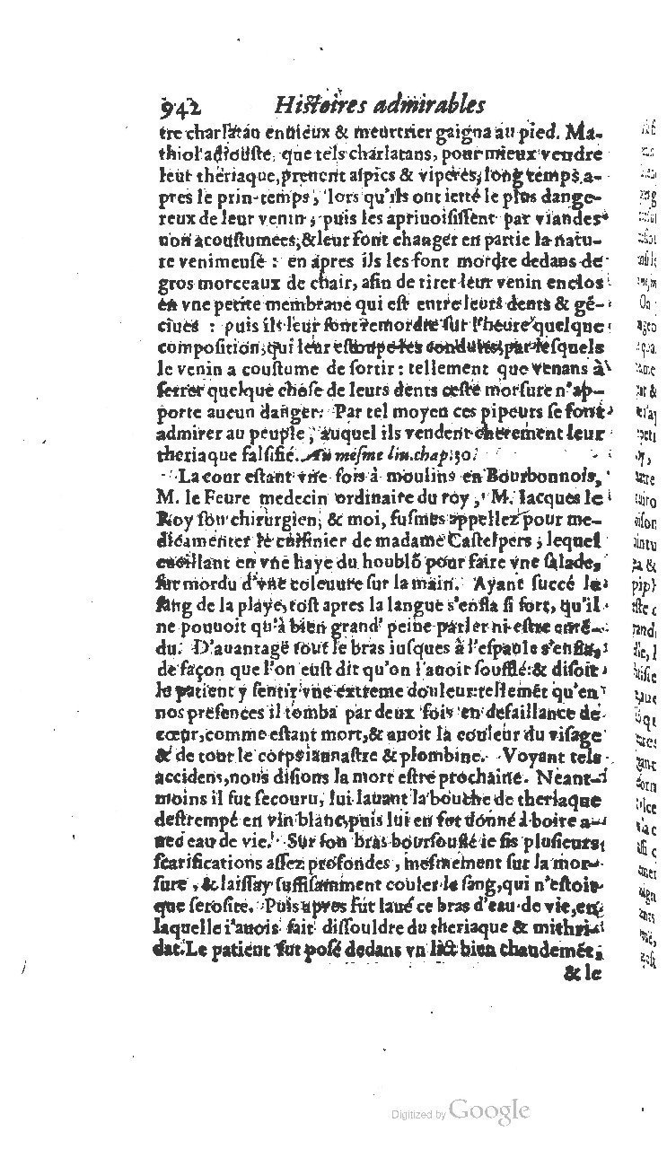1610 - Paul Marceau - Trésor d’histoires admirables et mémorables - BSB Munich
