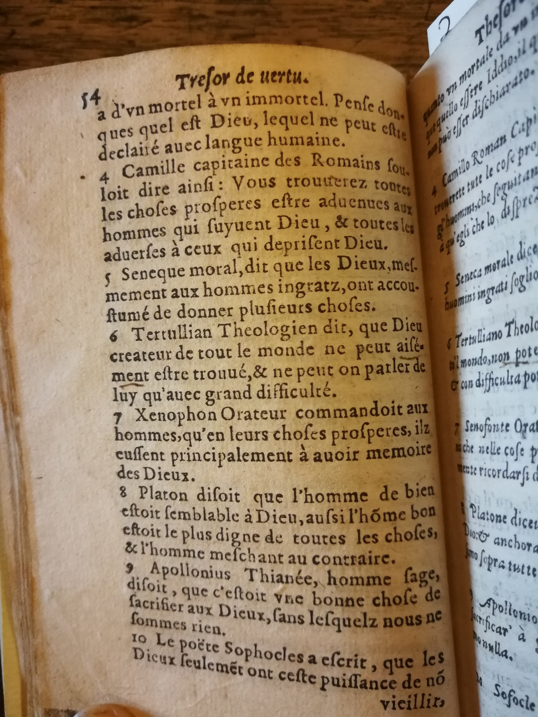 1576 - Benoît Rigaud - Trésor de vertu - BNC Florence