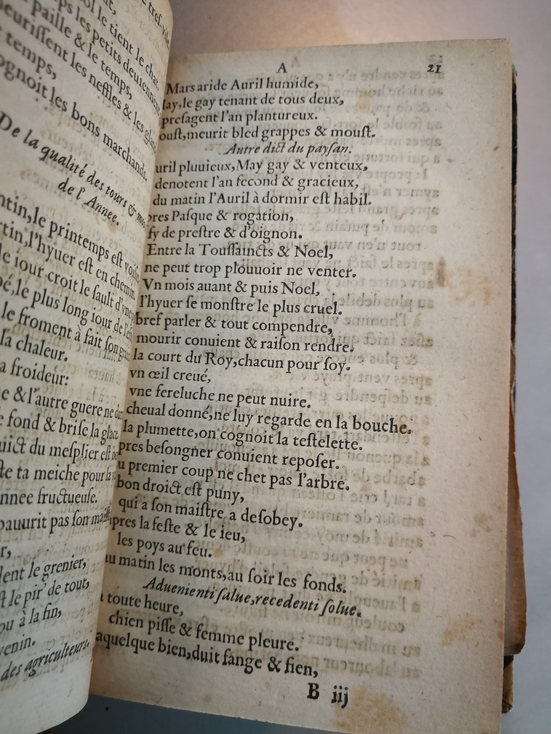 1617 - François Lefebvre - Trésor de sentences dorées et argentées - BM Marseille