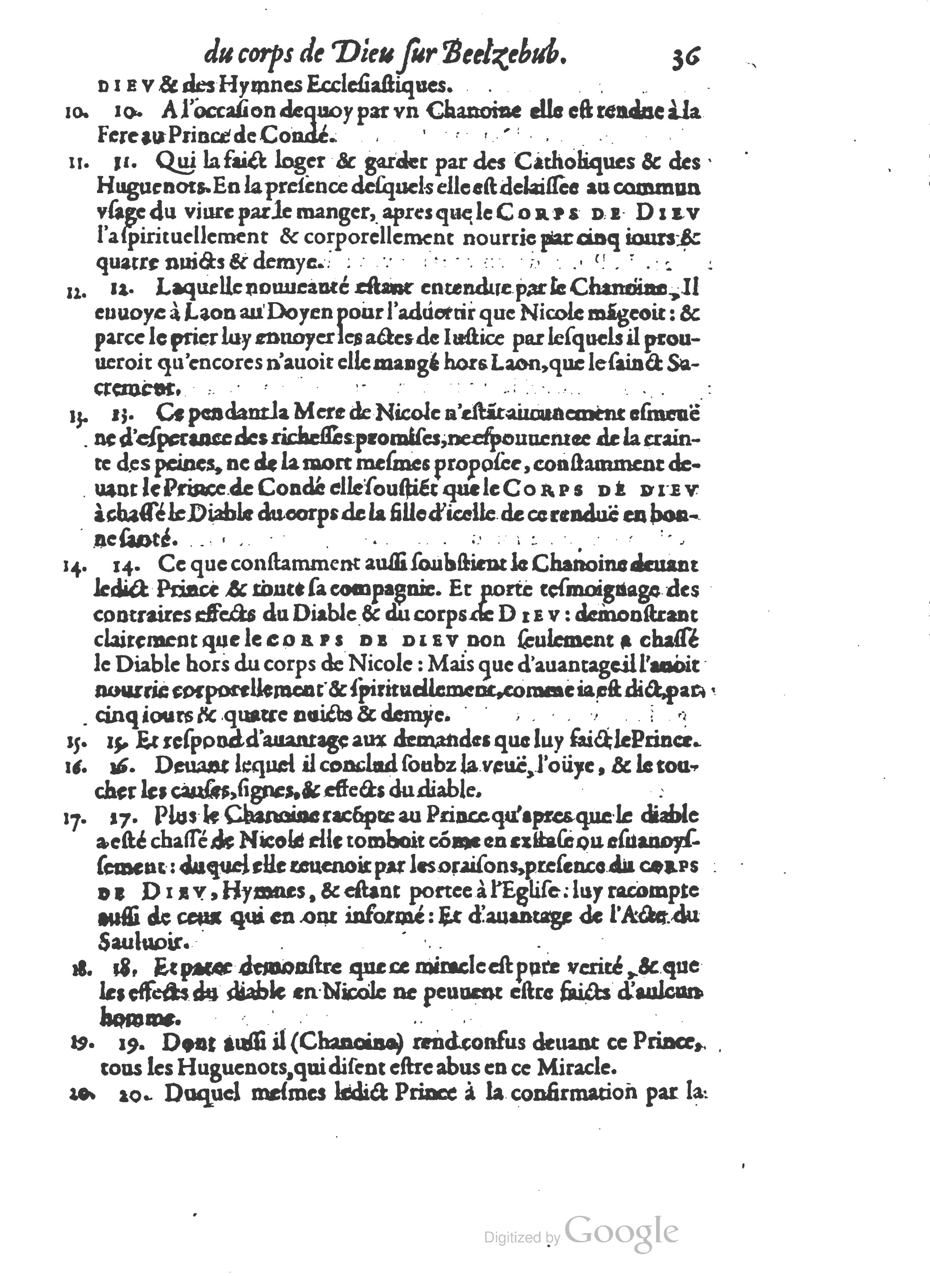 1578 - Nicolas Chesneau - Trésor et entière histoire de la triomphante victoire du corps de Dieu sur l’esprit malin - British Library 1578 - Nicolas Chesneau - Trésor et entière histoire de la triomphante victoire du corps de Dieu sur l’esprit malin - British Library