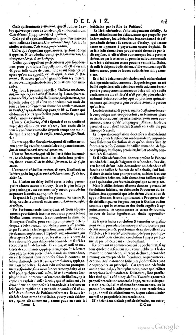 1629 - Veuve Nicolas Buon - Trésor du droit français (21754 T. 1) - BM Lyon