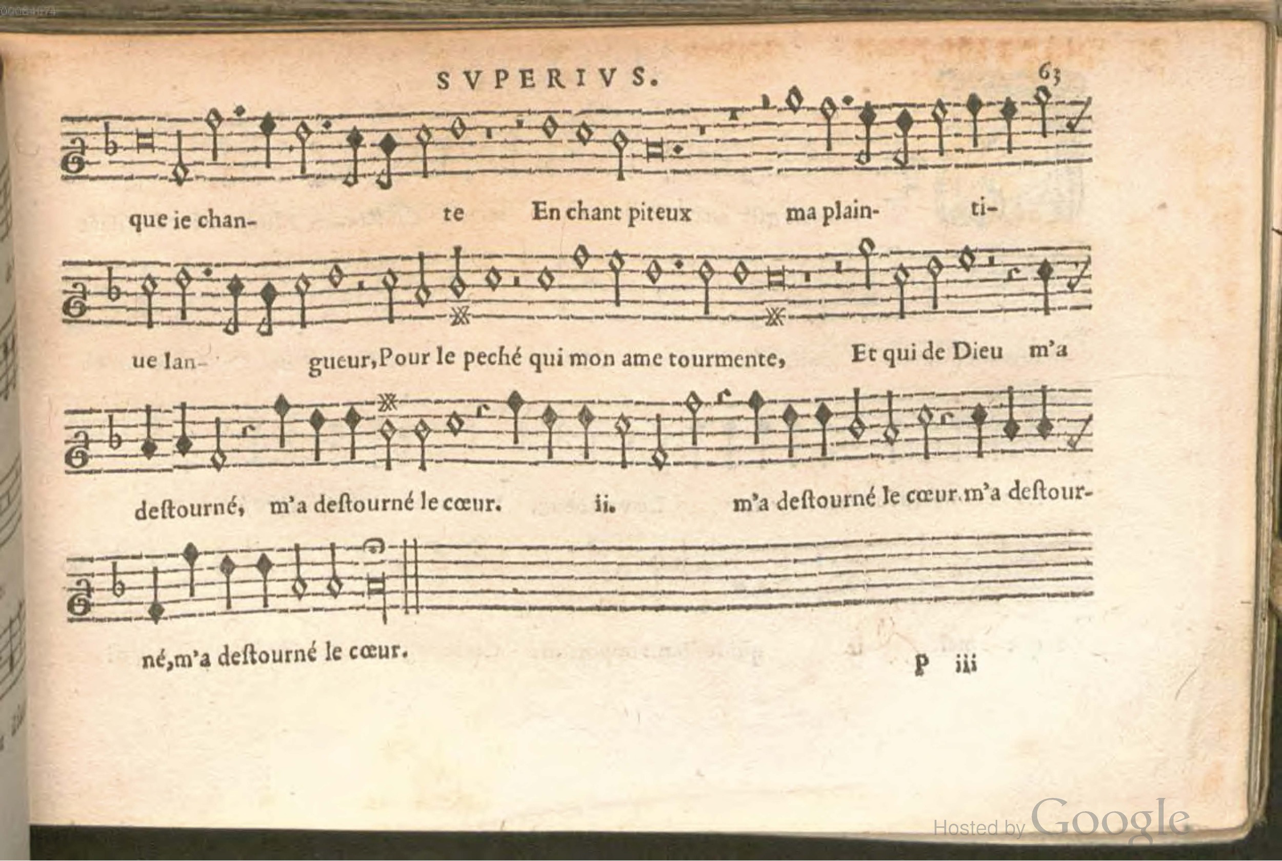 1576 - [Pierre de Saint-André] - Trésor de musique d’Orlande de Lassus Superius - BSB Munich