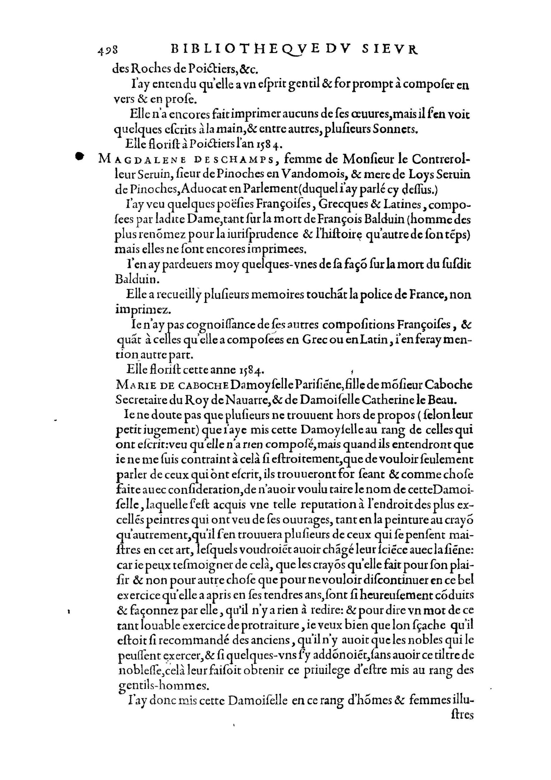 1584 - Abel L&#039;Angelier - Bibliothèques françaises - BnF