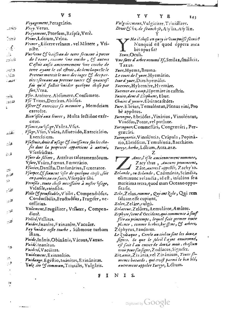 1564 - Henri Hylaire et Louis Cloquemin - Trésor des mots et traits français - BSB Munich