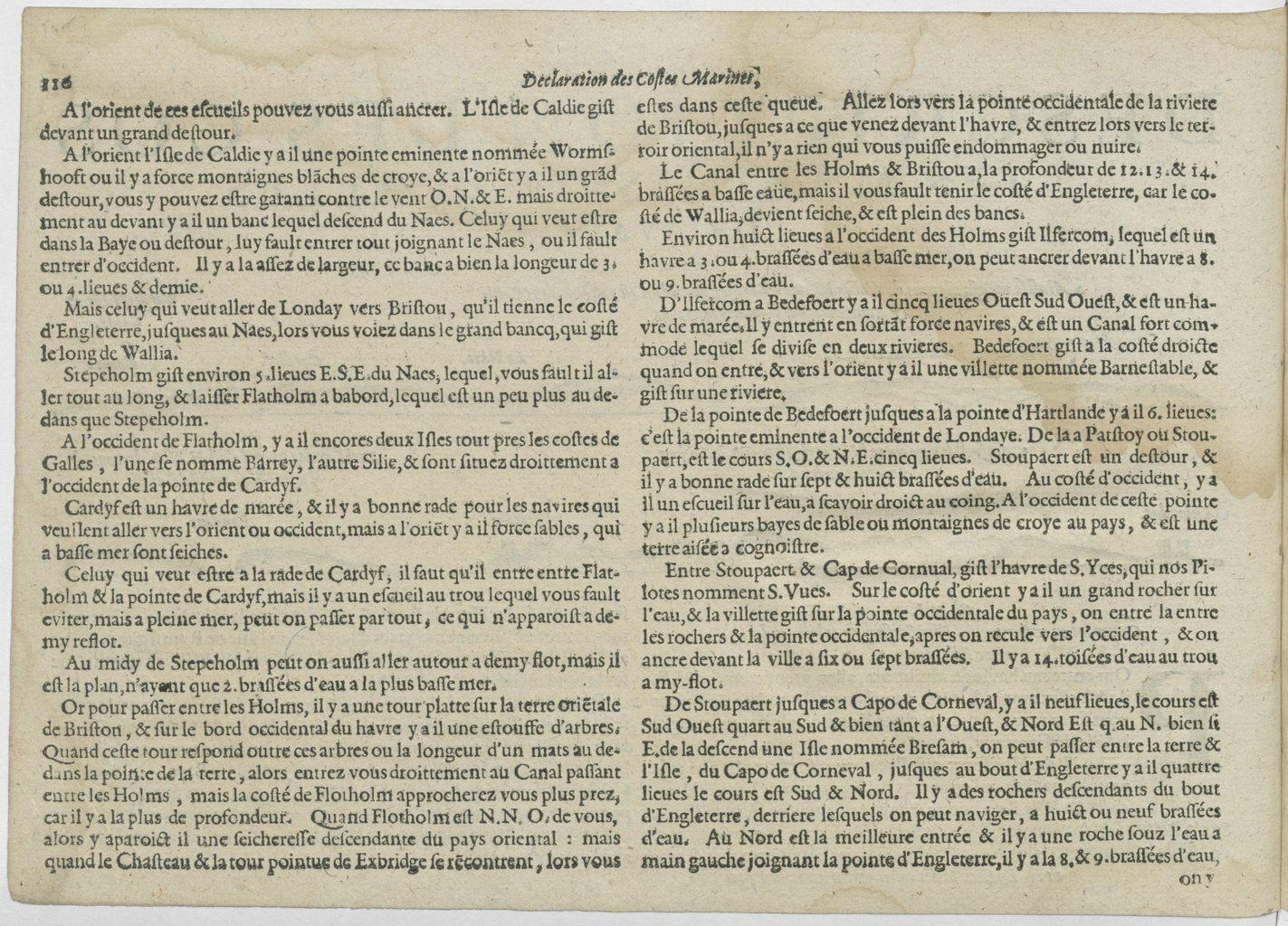1601 - Bonaventure d’Aseville - Trésorerie ou cabinet de route marinesque - BnF 1601 - Bonaventure d’Aseville - Trésorerie ou cabinet de route marinesque - BnF