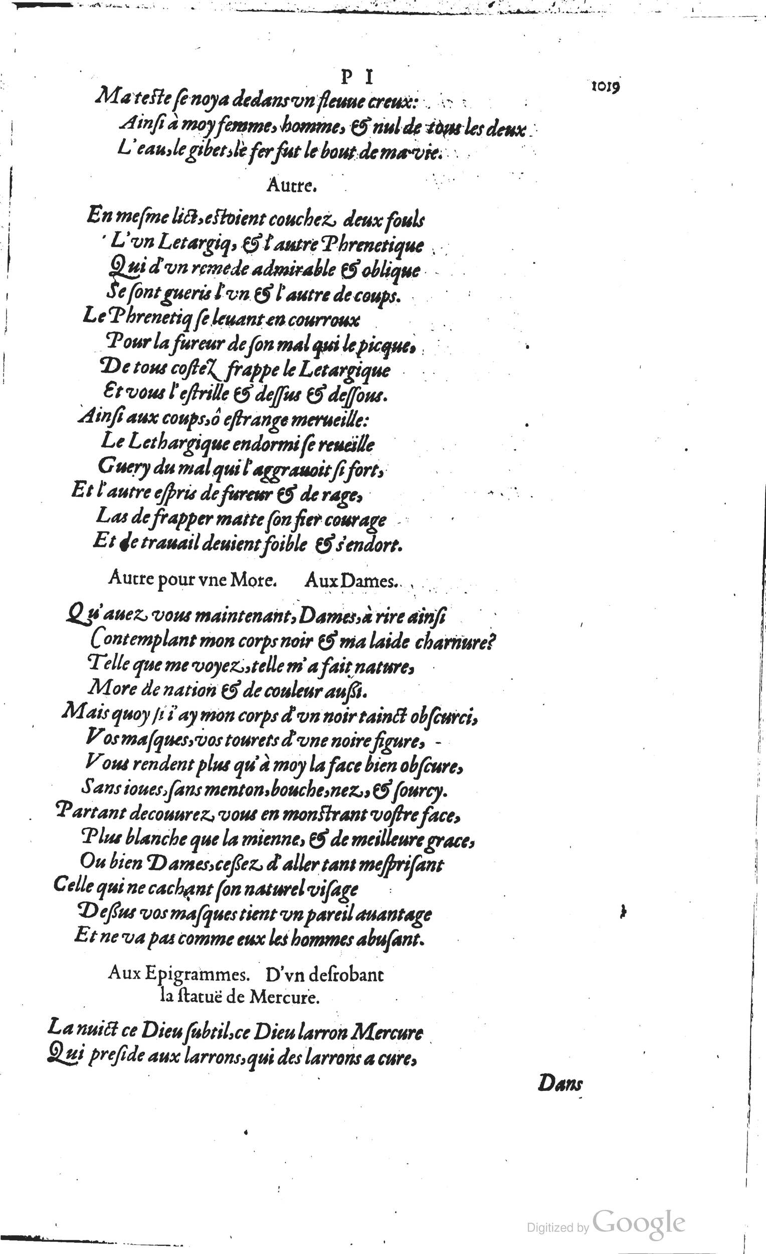1585 - Barthélemy Honorat - Bibliothèques françaises - BSB Munich
