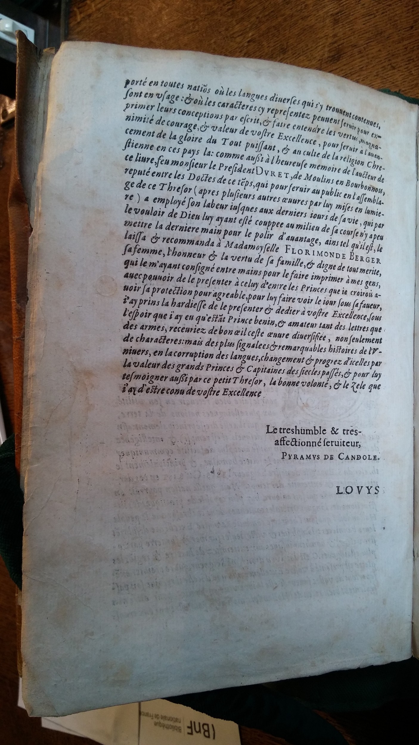 1613 - Matthieu Berjon - Trésor de l’histoire des langues de cet univers - BnF Arsenal 1613 - Matthieu Berjon - Trésor de l’histoire des langues de cet univers - BnF Arsenal