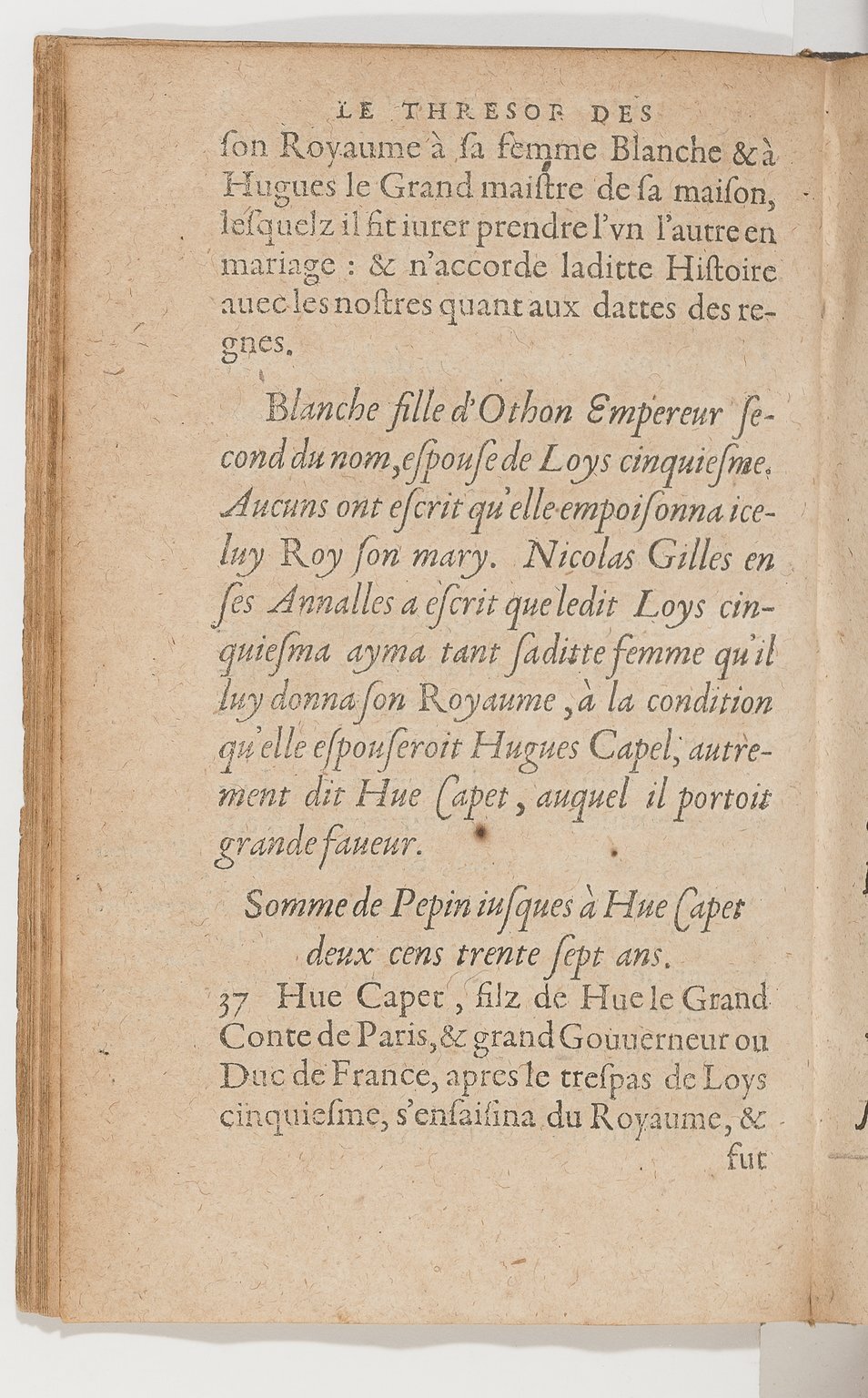 1583 - Galiot Corrozet - Trésor des histoires de France - BnF
