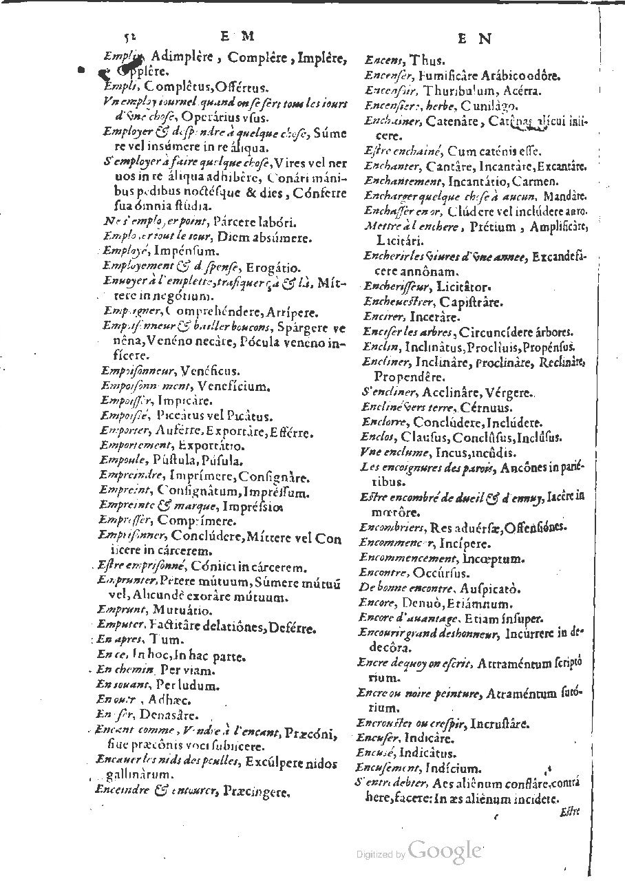 1564 - Henri Hylaire et Louis Cloquemin - Trésor des mots et traits français - BSB Munich