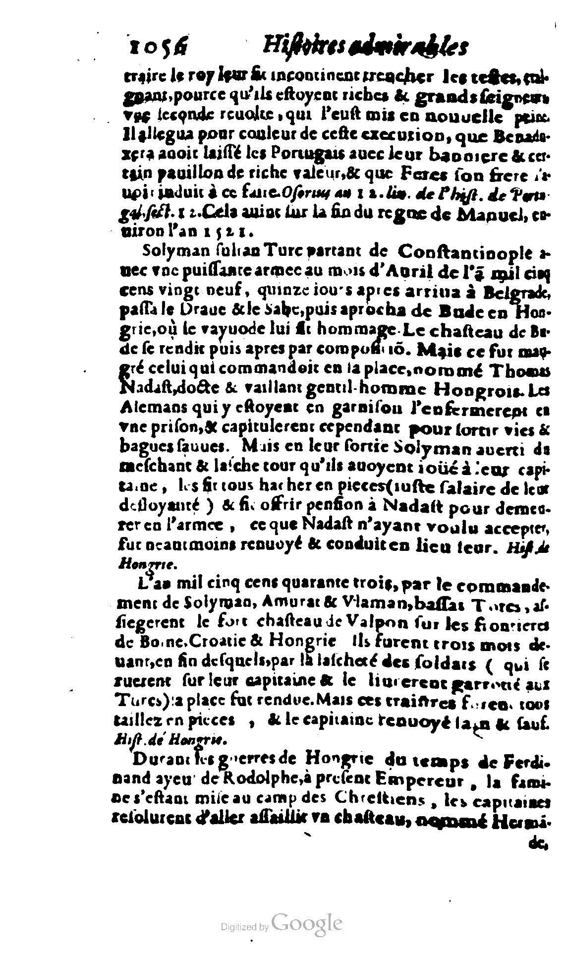 1620 - Samuel Crespin - Trésor d’histoires admirables et mémorables - BCU Lausanne