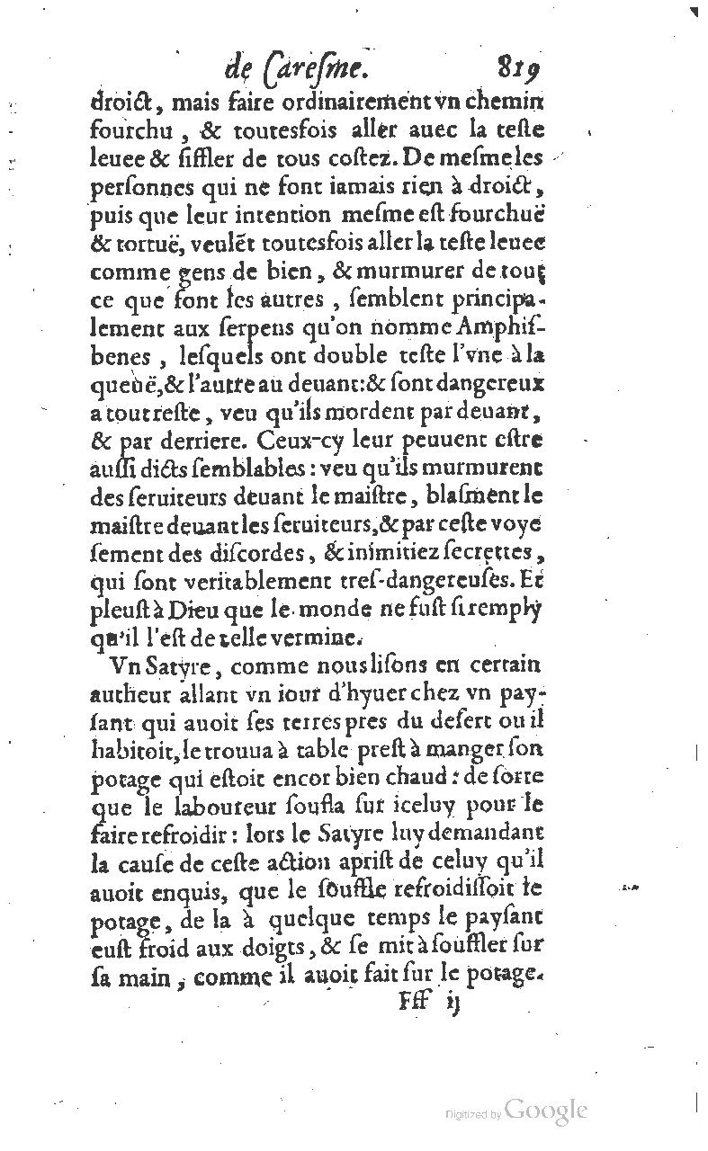 1607 - Nicolas Du Fossé - Trésor quadragésimal - T 01 - BM Lyon