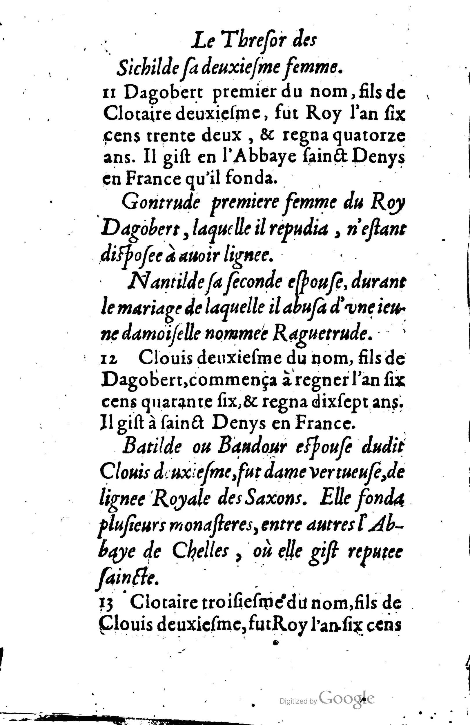 1619 - Jean Corrozet - Trésor des histoires de France - BSB Munich