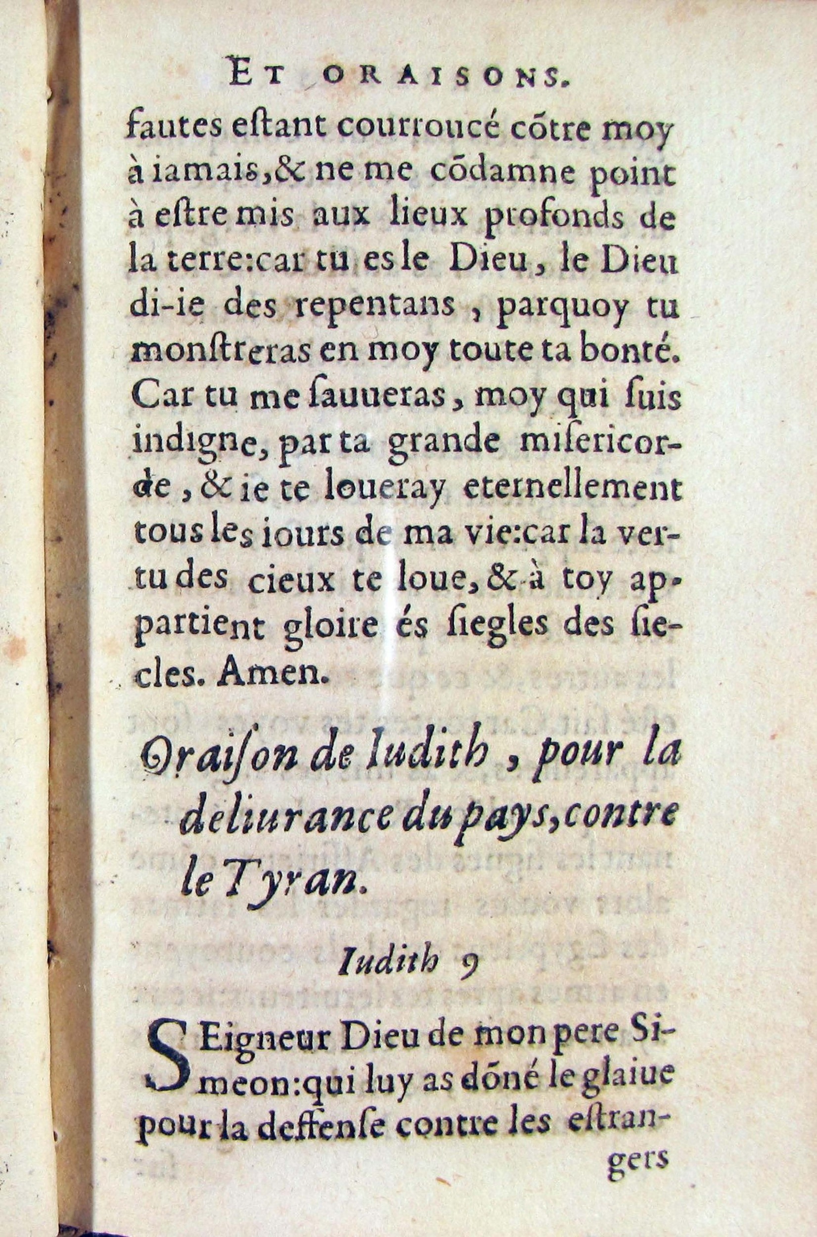 1572 - Antoine Certia - Trésor des prières, oraisons et instructions chrétiennes - Nîmes