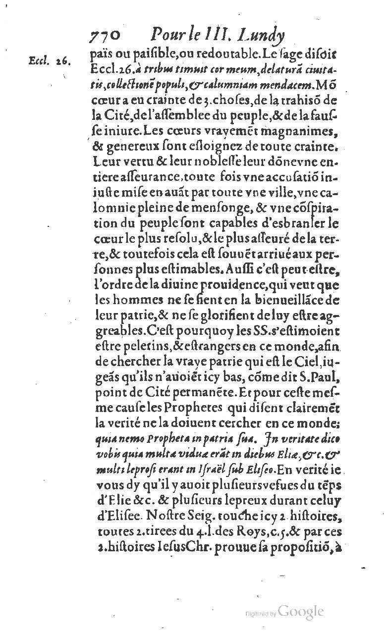 1607 - Nicolas Du Fossé - Trésor quadragésimal - T 01 - BM Lyon
