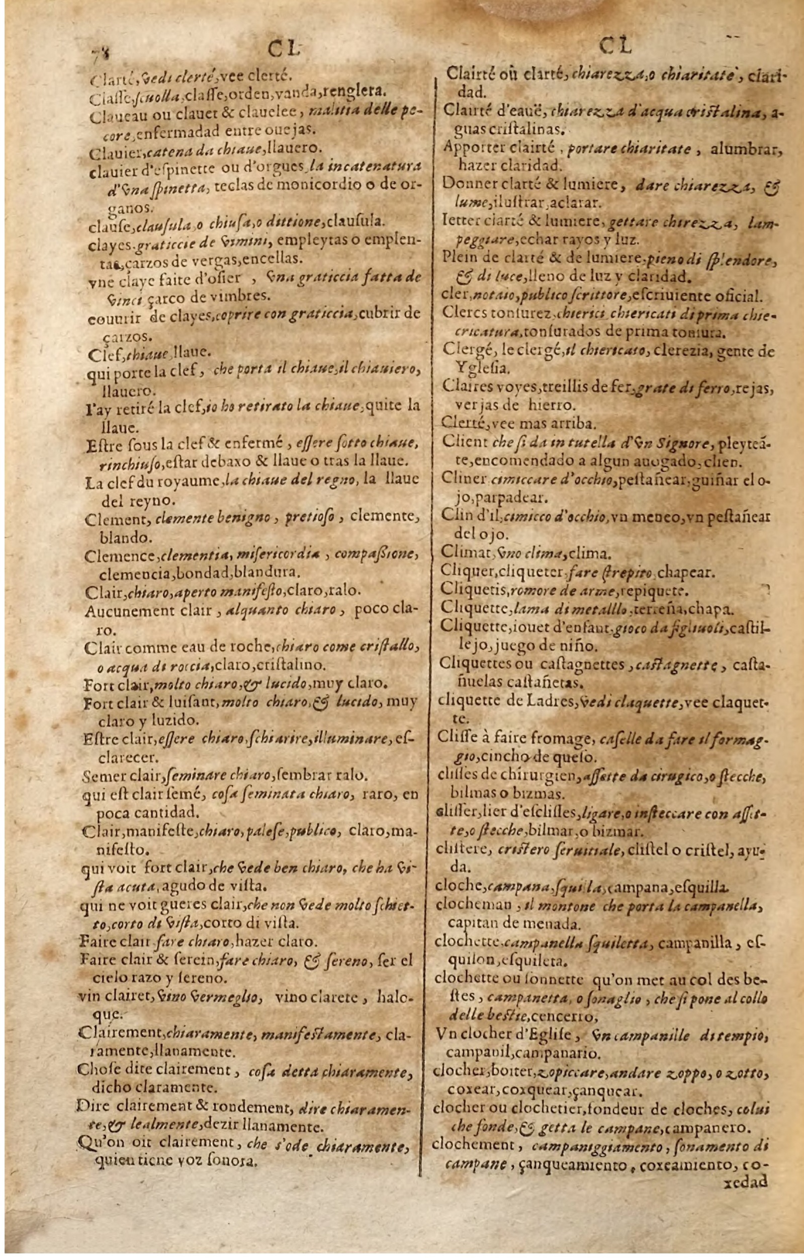 1627 - Jacques Crespin - Trésor des trois langues (Seconde partie) - Regensburg