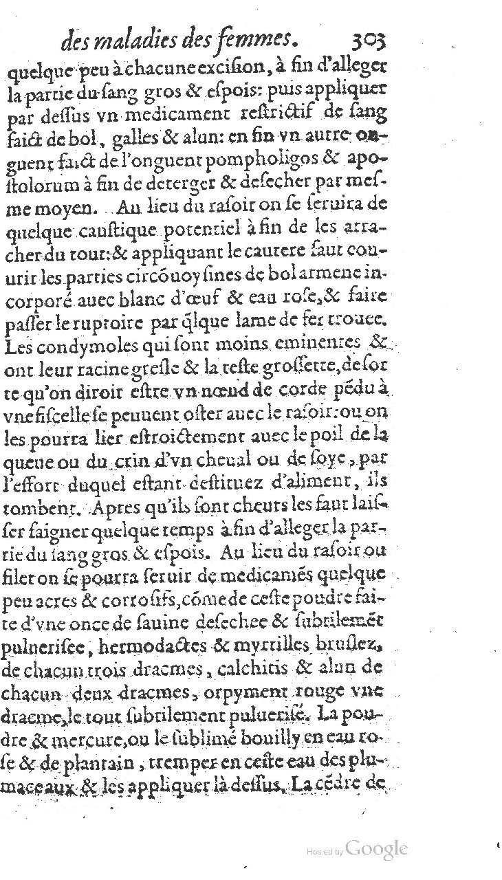 1585 - Jacques du Puis - Trésor des remèdes secrets pour les maladies des femmes - BnF