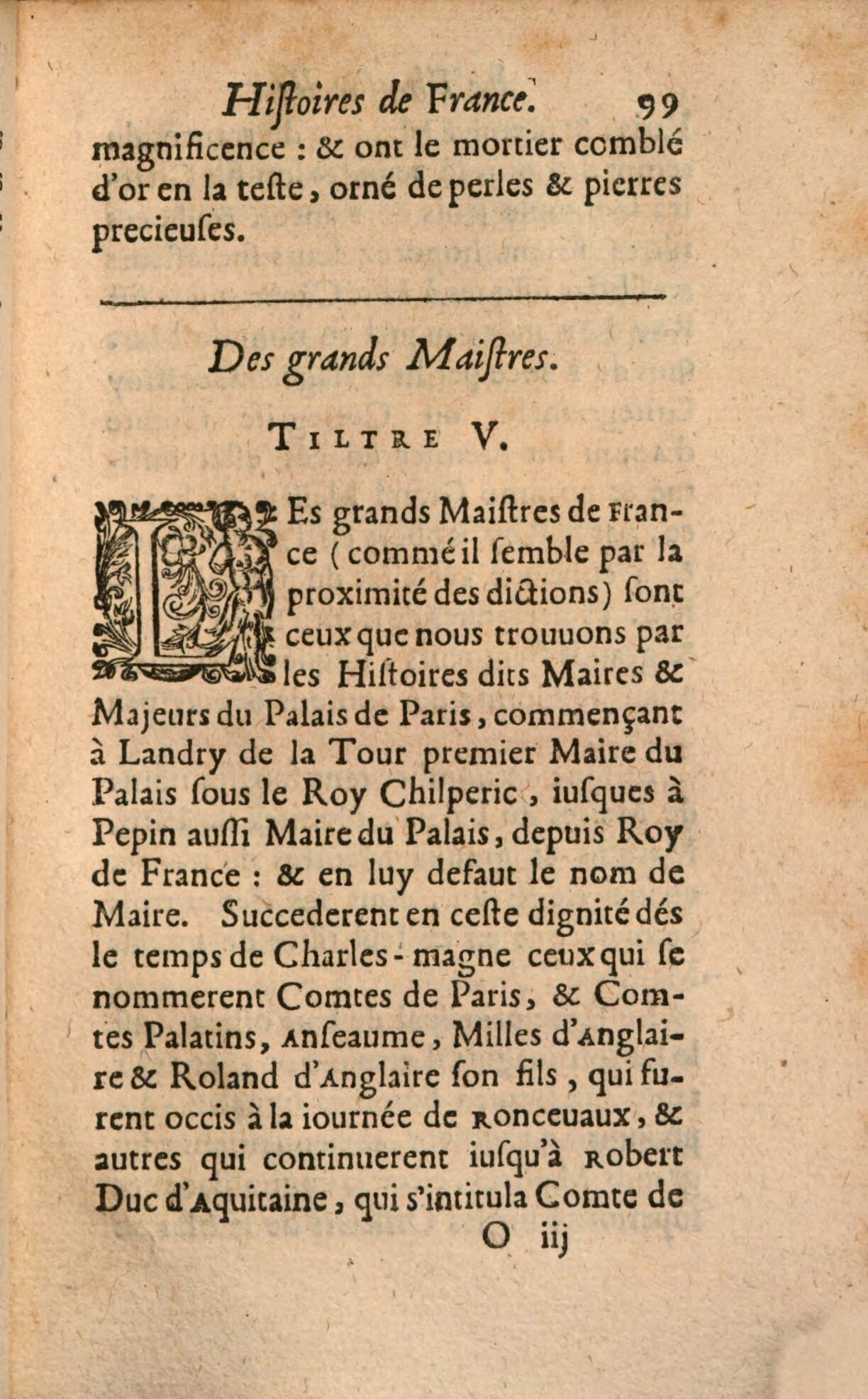 1639 - Jean Corrozet - Trésor des histoires de France - BSB Munich 1639 - Jean Corrozet - Trésor des histoires de France - BSB Munich