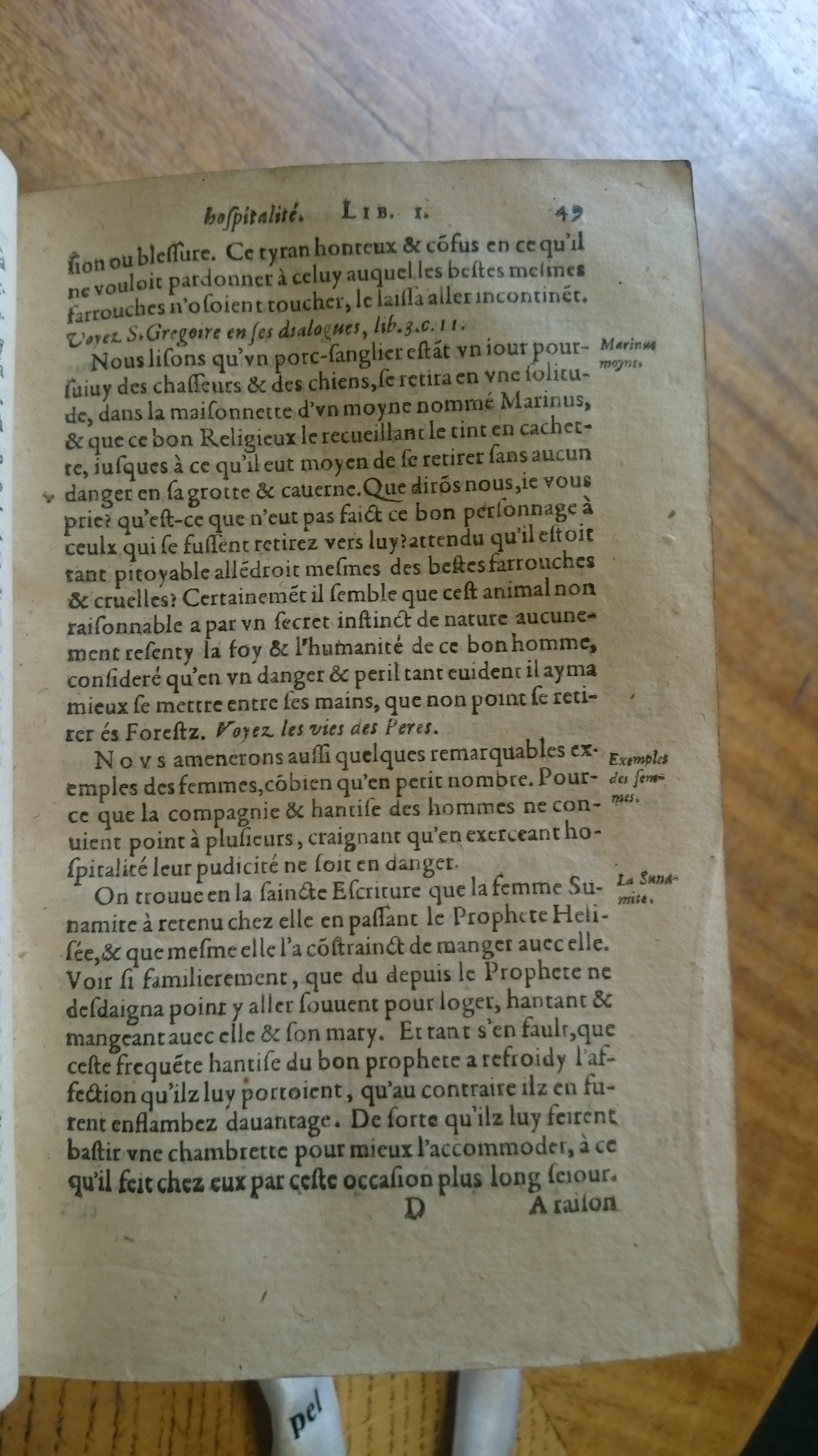 1585 - Jean Bogard - Trésor des faits et dits mémorables des hommes saints et illustres - Douai Quincy