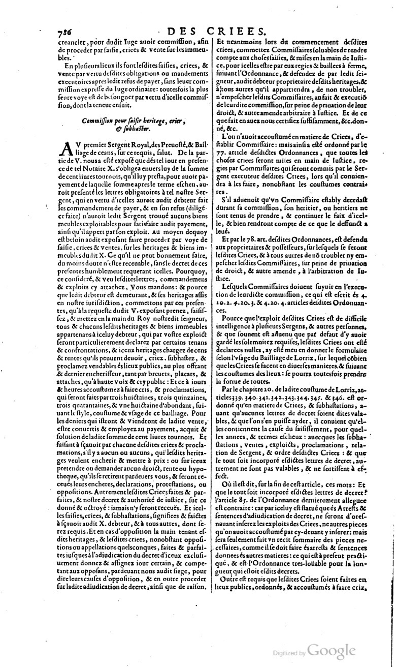 1629 - Veuve Nicolas Buon - Trésor du droit français (29620 T. 1) - BM Lyon