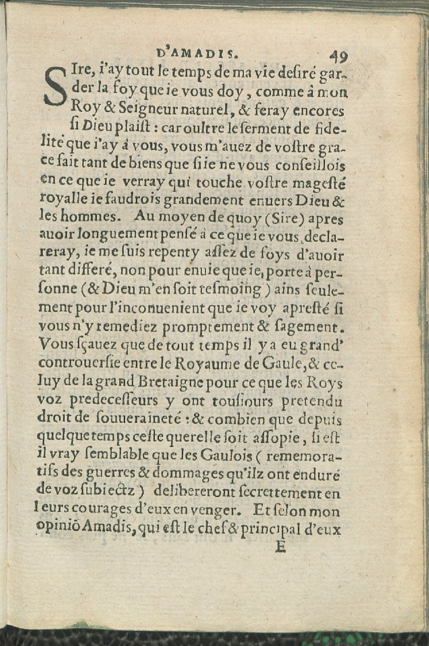 1559 - Pierre Regnard - Trésor des Amadis - Det KLG Copenhague