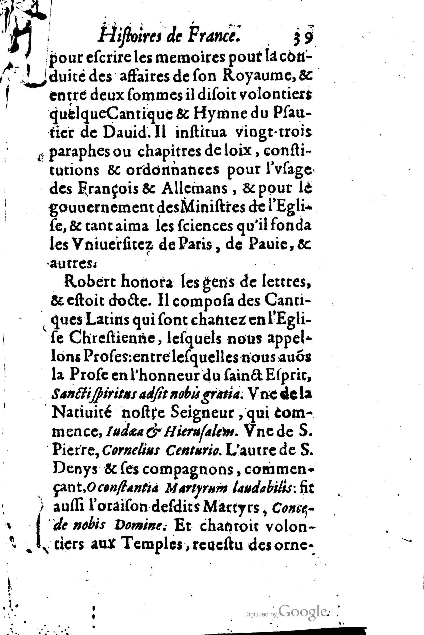 1619 - Jean Corrozet - Trésor des histoires de France - BSB Munich