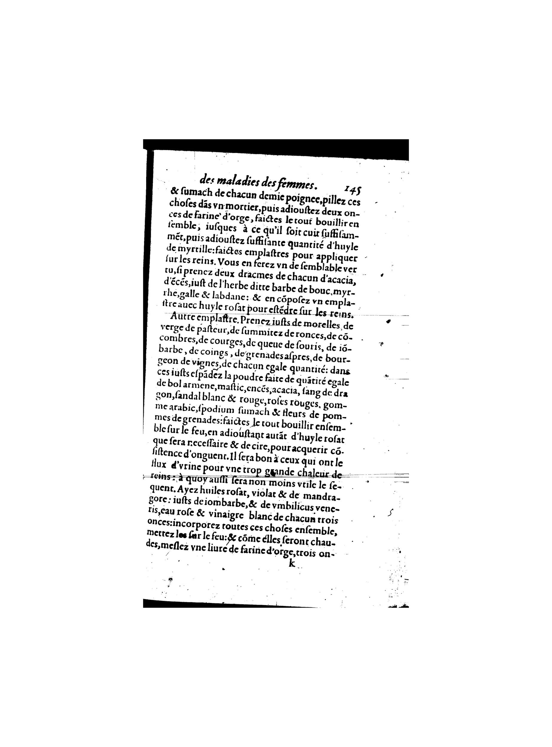 1587 - Jacques du Puis - Trésor des remèdes secrets pour les maladies des femmes - BnF 1587 - Jacques du Puis - Trésor des remèdes secrets pour les maladies des femmes - BnF