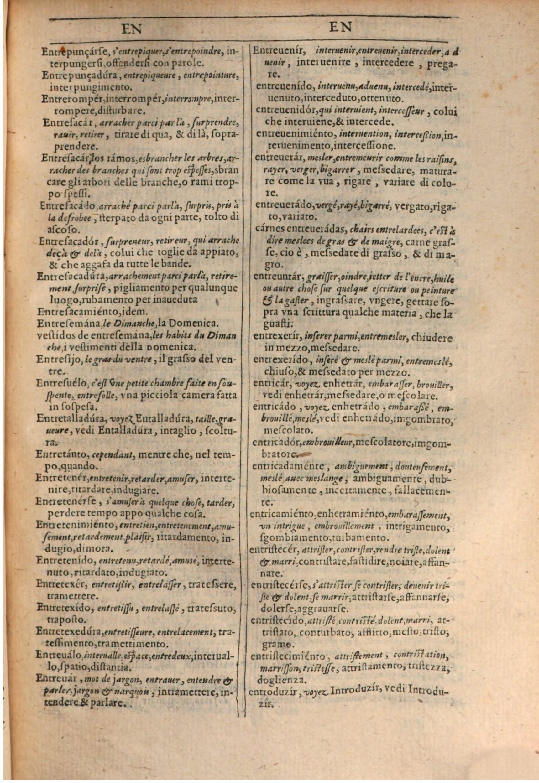 1609 - Philippe Albert et Alexandre Pernet - Trésor des trois langues française, italienne et espagnole (Première partie) - BSB Munich 1609 - Philippe Albert et Alexandre Pernet - Trésor des trois langues française, italienne et espagnole (Première partie) - BSB Munich