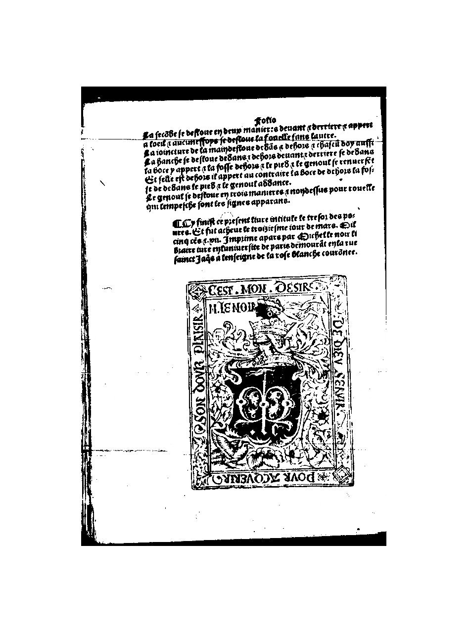 1512 - Michel Le Noir - Trésor des pauvres - BnF