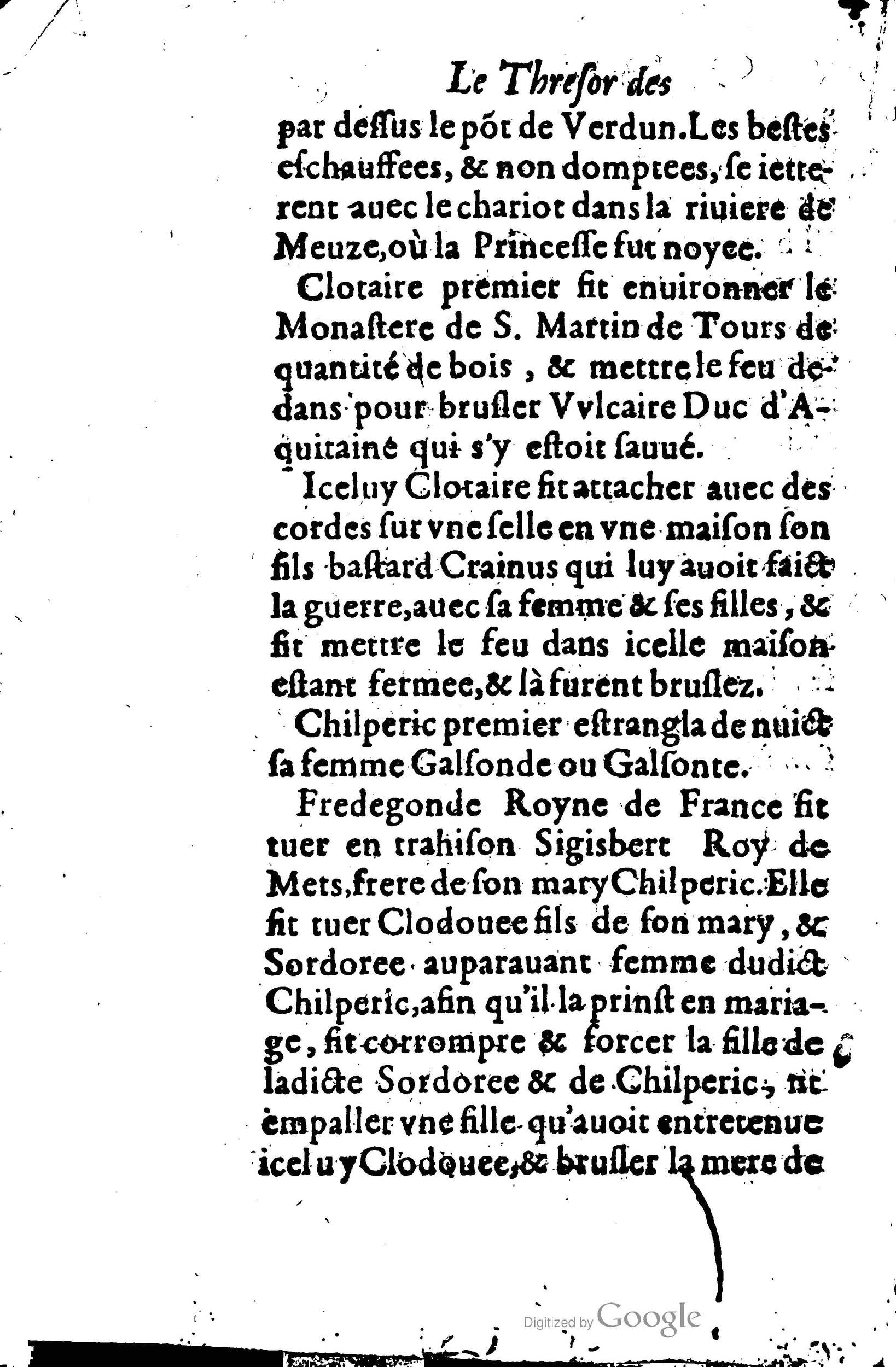 1619 - Jean Corrozet - Trésor des histoires de France - BSB Munich
