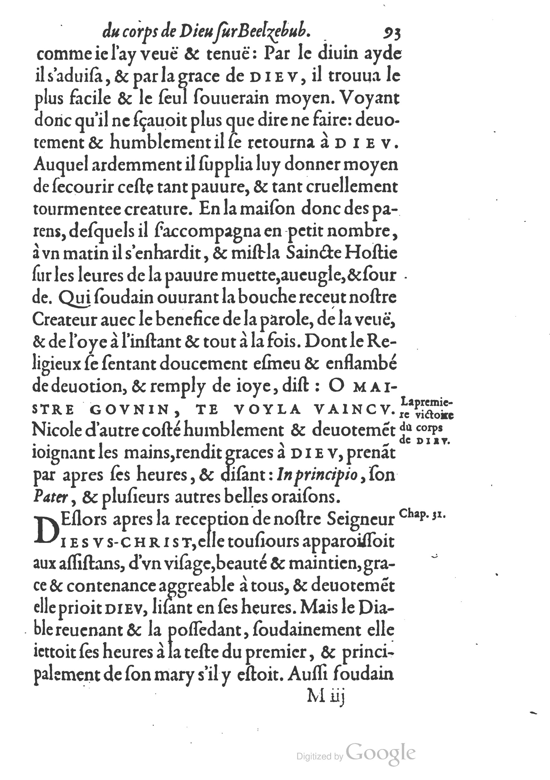 1578 - Nicolas Chesneau - Trésor et entière histoire de la triomphante victoire du corps de Dieu sur l’esprit malin - British Library