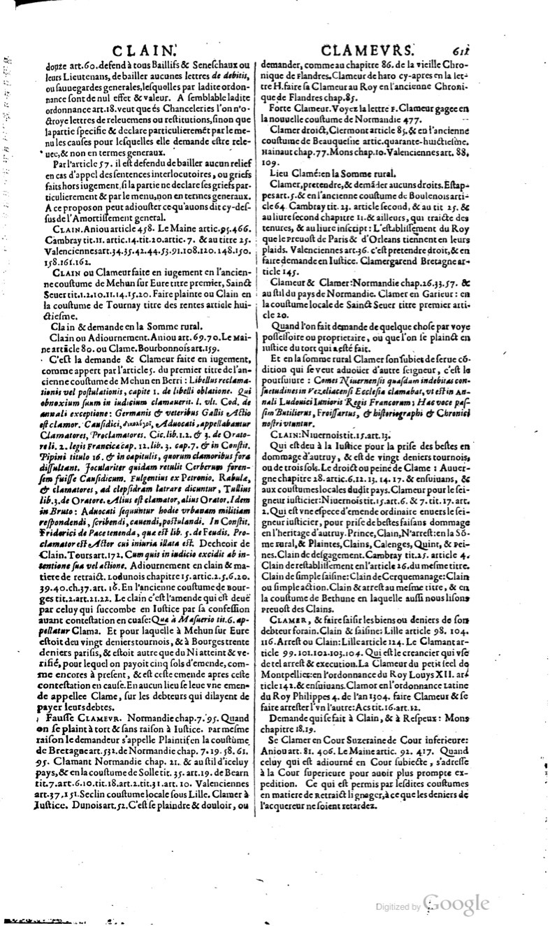 1629 - Veuve Nicolas Buon - Trésor du droit français (29620 T. 1) - BM Lyon