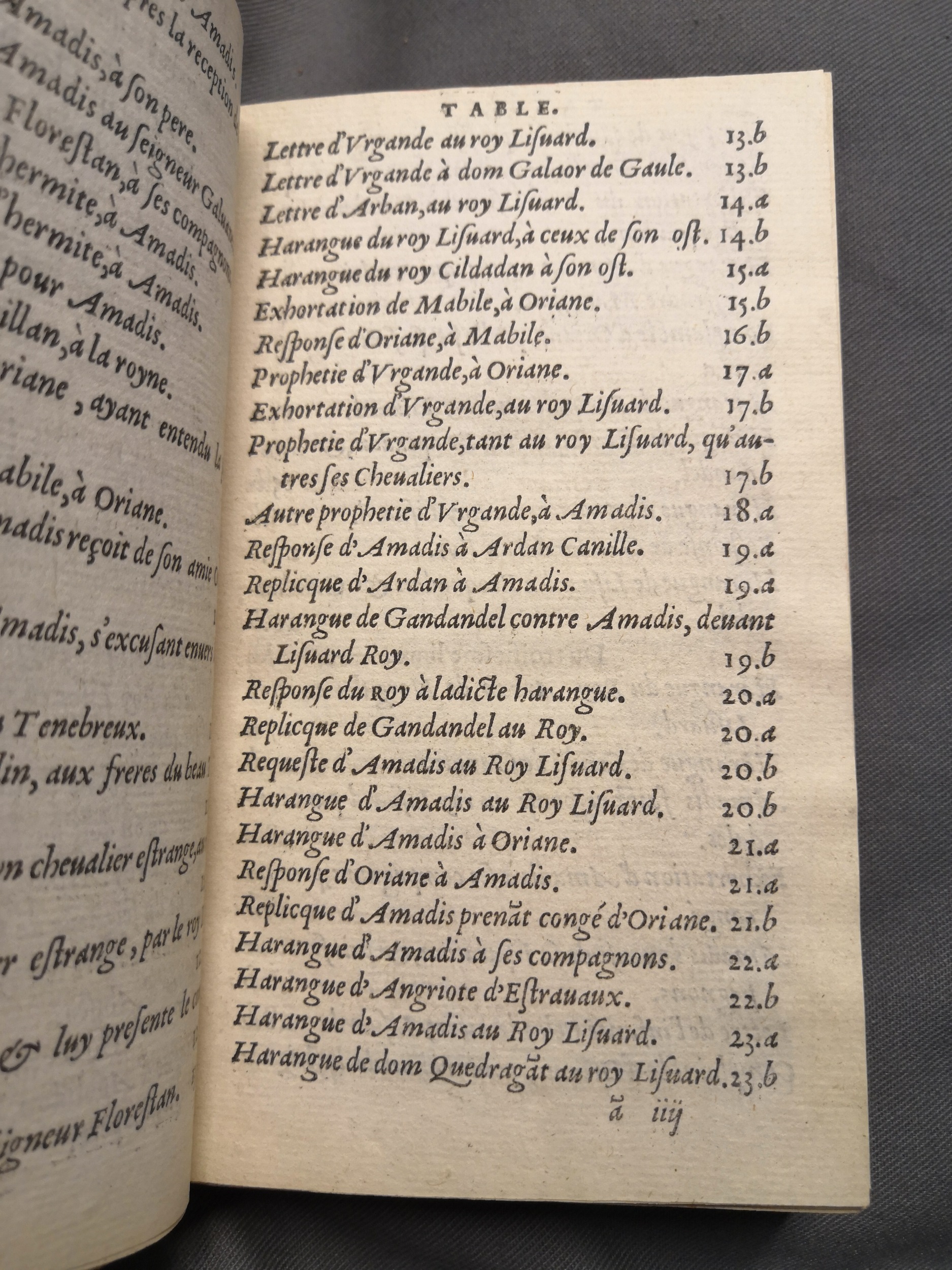1560 - Étienne Groulleau - Trésor des Amadis - Amsterdam 1560 - Étienne Groulleau - Trésor des Amadis - Amsterdam