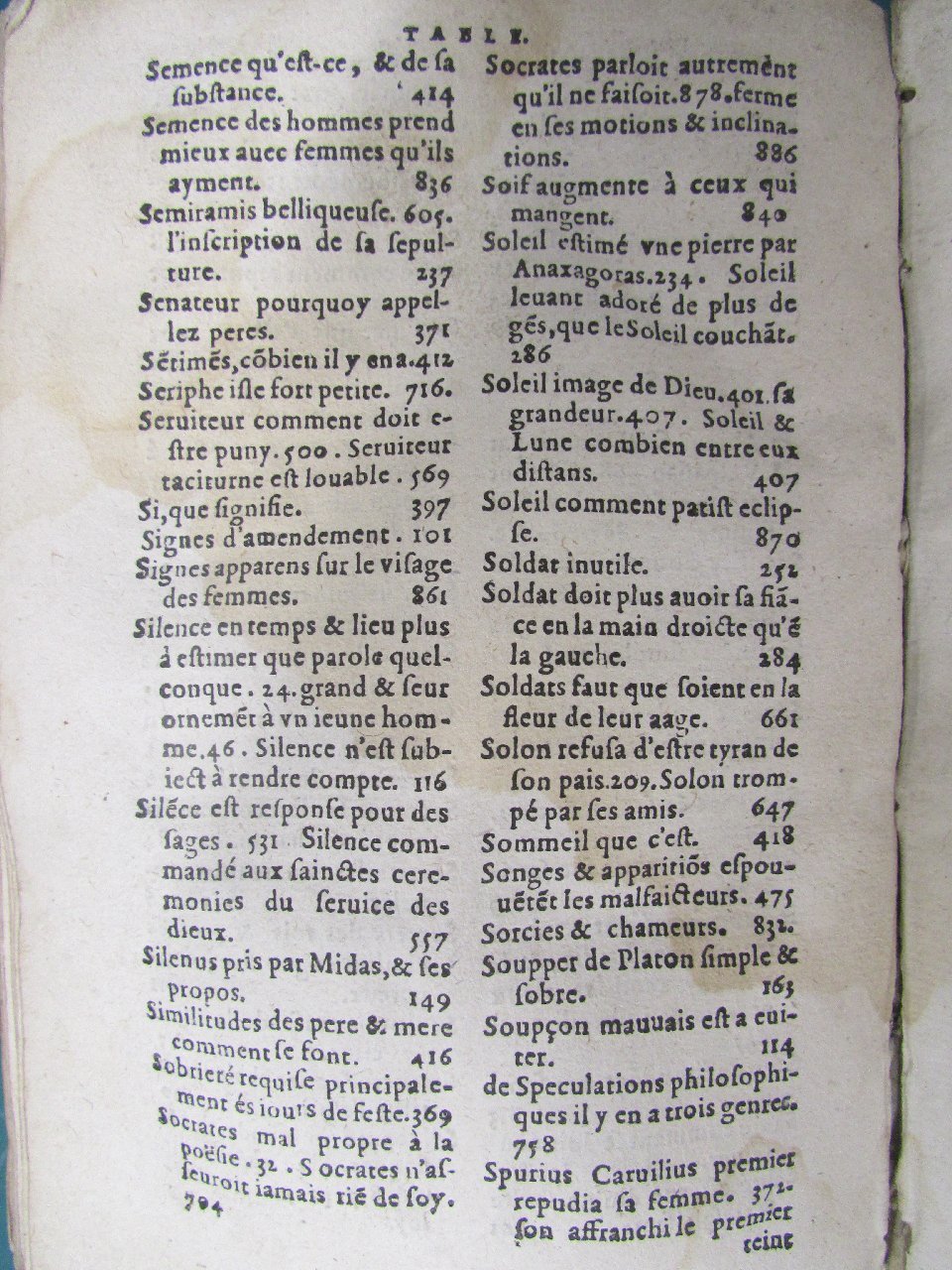 1578 - Jean Poupy - Trésor des morales de Plutarque - Vitré